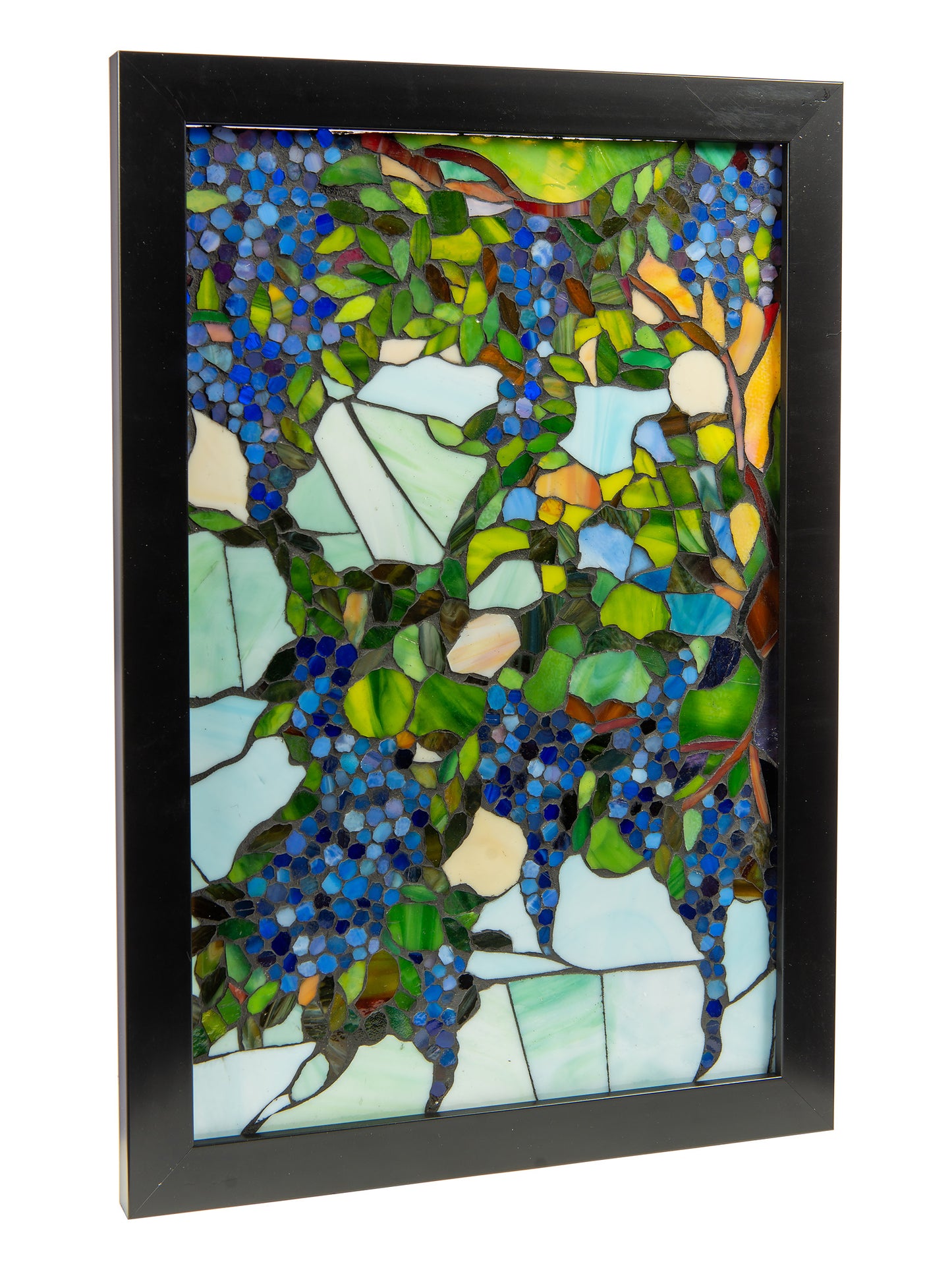 Grapevine Mosaic Art Glass Wall Art / Suncatchers