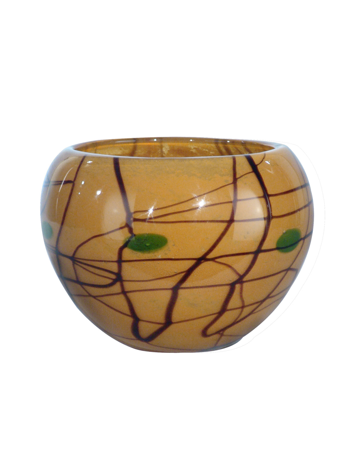 San Luis Hand Blown Art Glass Bowl