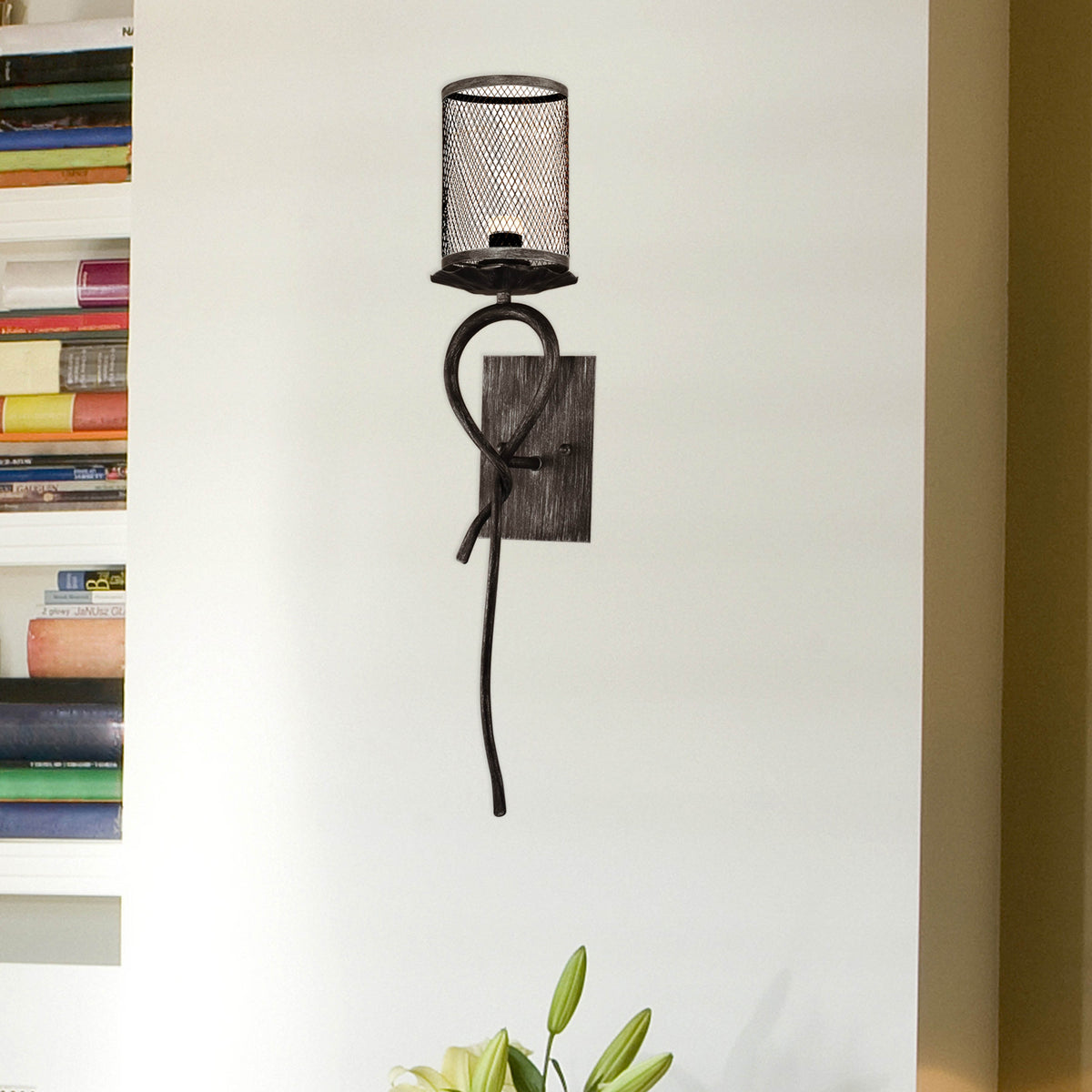 Desi LED Metal Mesh Vintage Wall Sconce