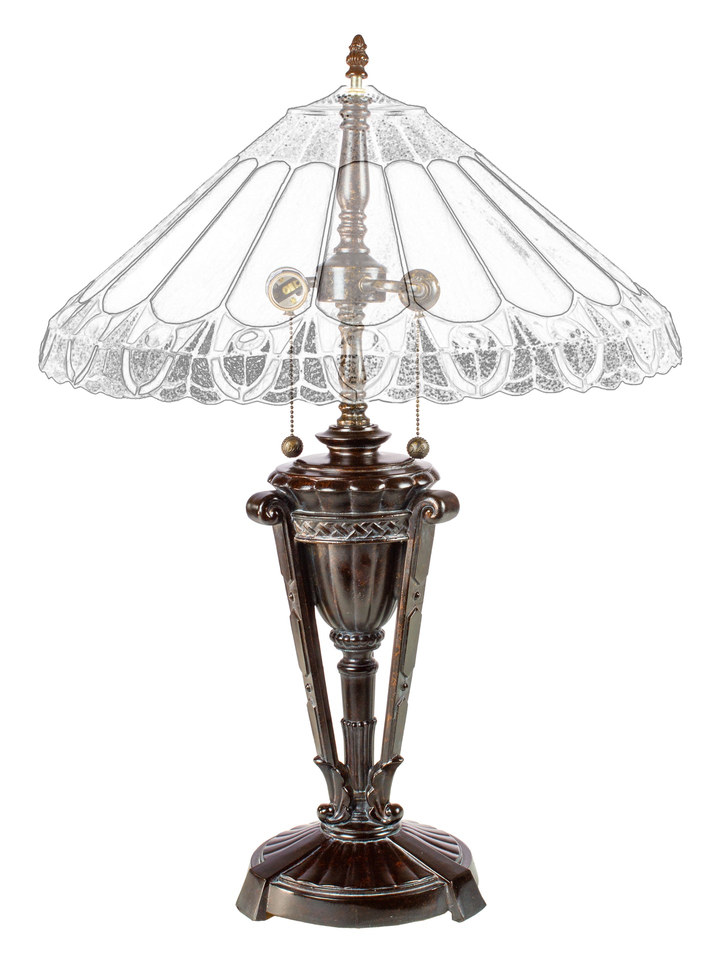 Romona 30" Tall Fieldstone Finish Metal Base