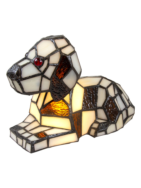 Dale Tiffany Spotted Dog Tiffany Accent Lamp