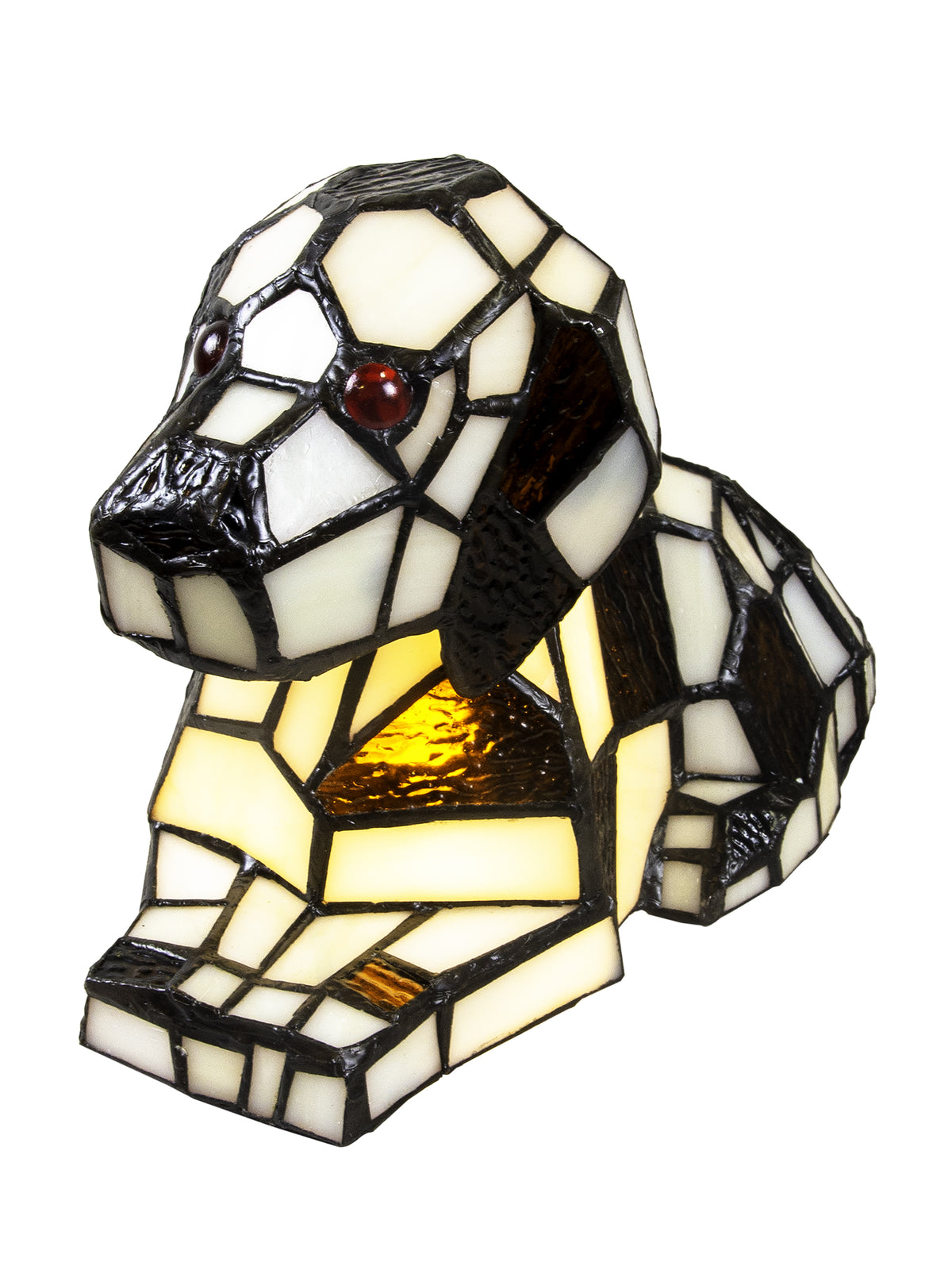 Spotted Dog Tiffany Accent Lamp