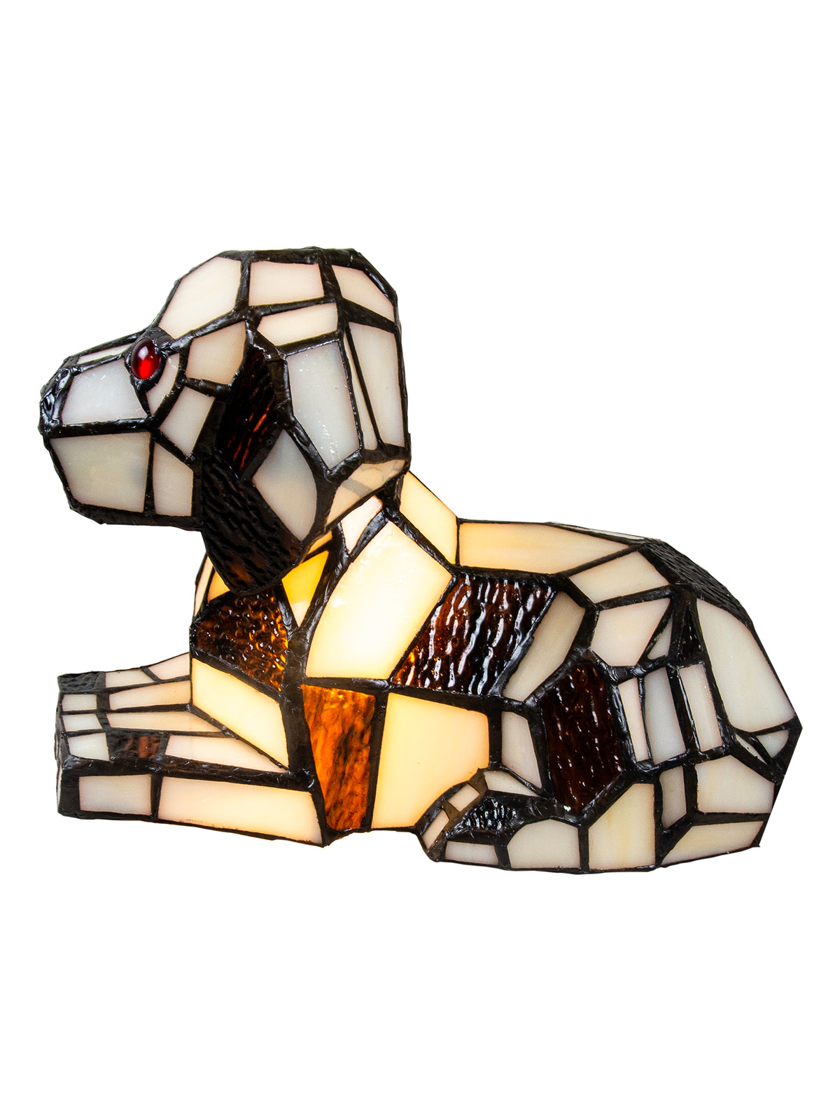 Spotted Dog Tiffany Accent Lamp