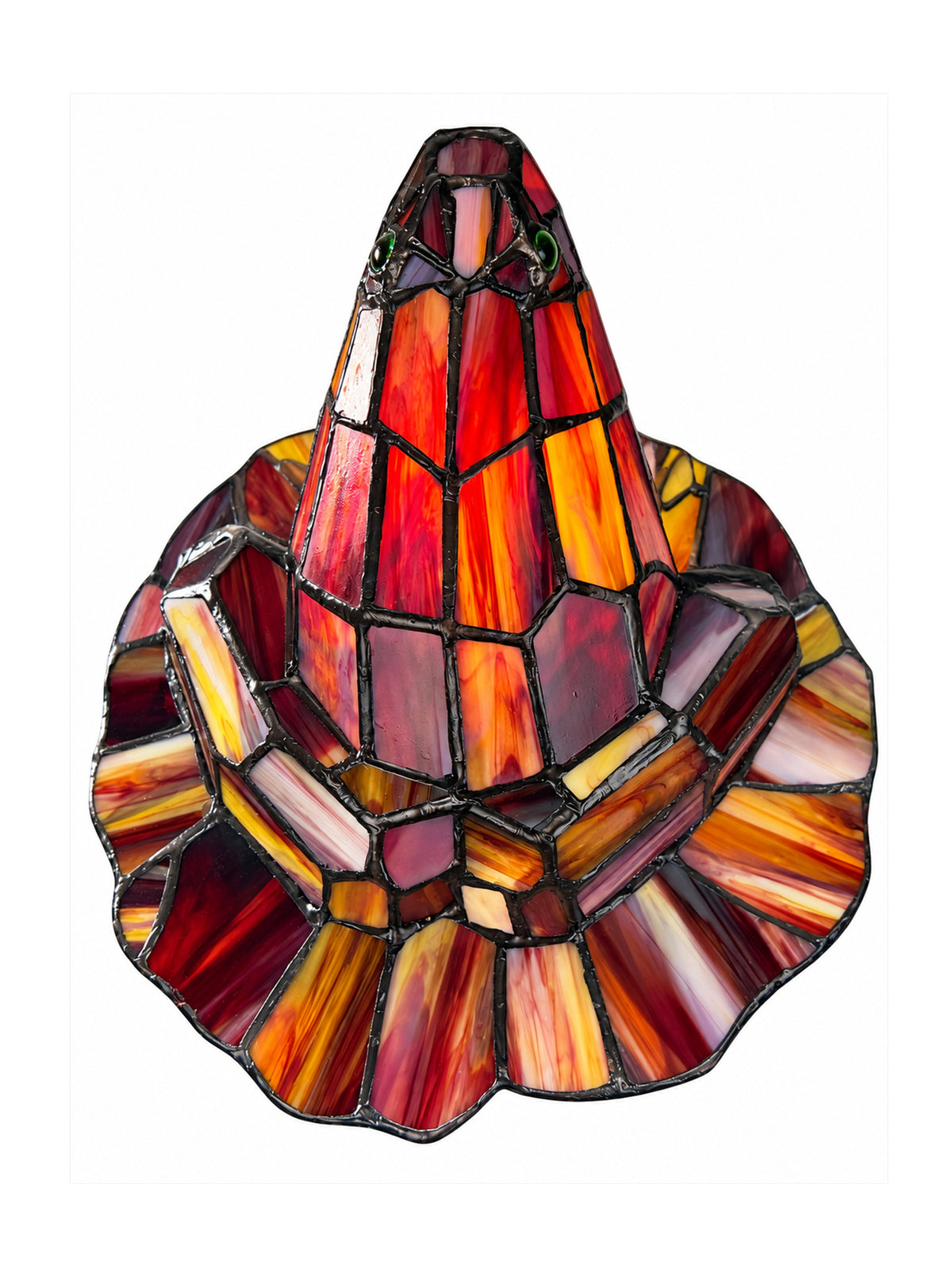 Pondside Amber Frog Tiffany Accent Lamp