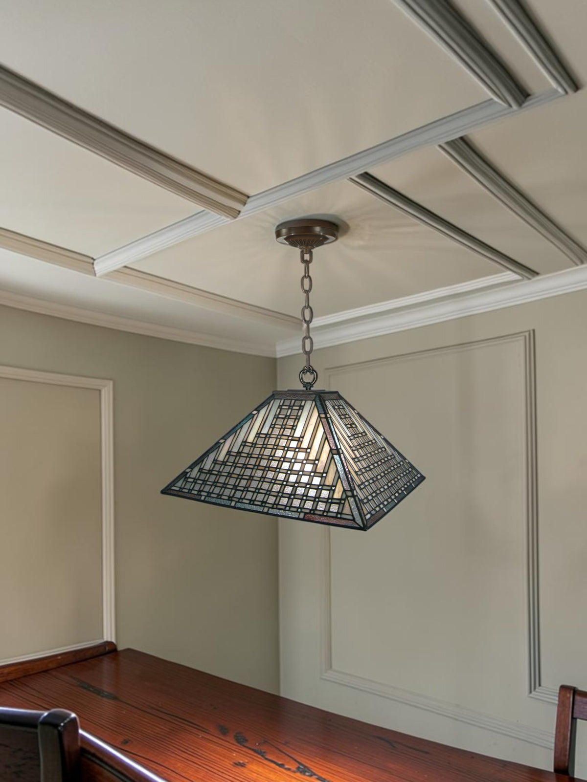 Laderback Mission Tiffany Pendant