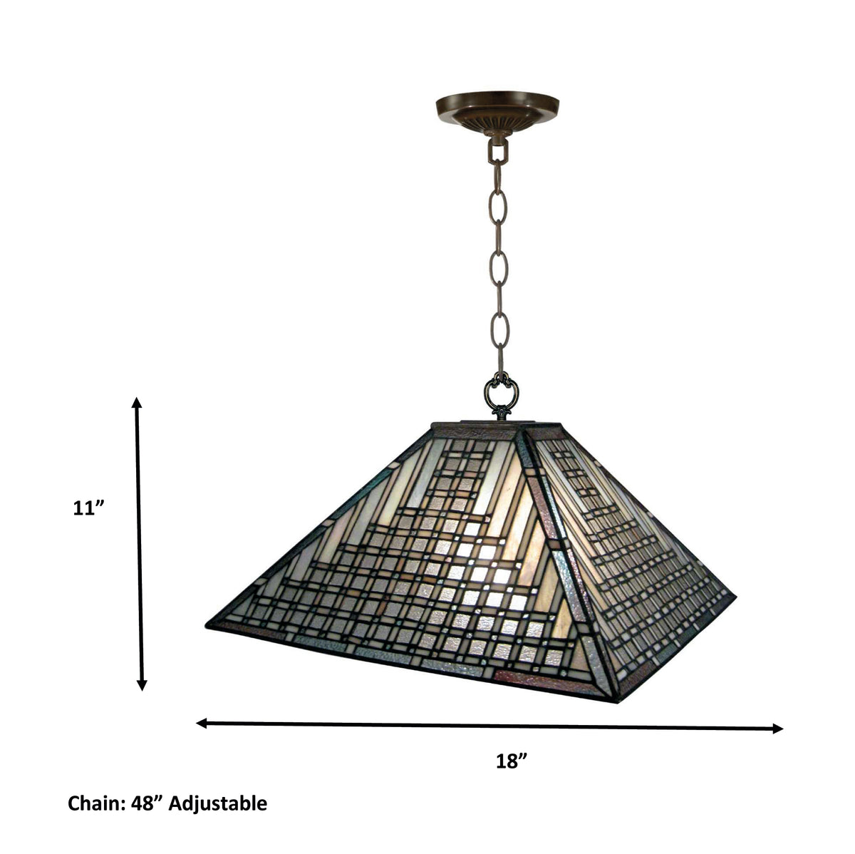 Laderback Mission Tiffany Pendant