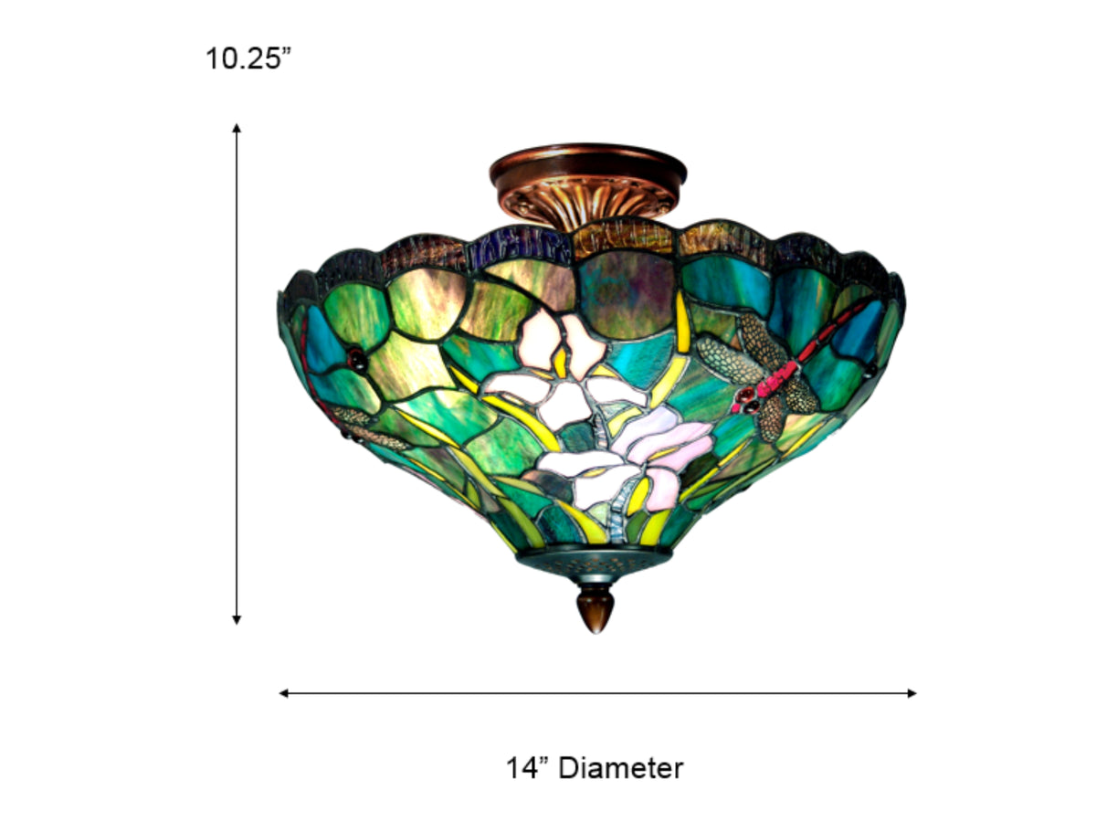 Savannah Tiffany Flush Mount