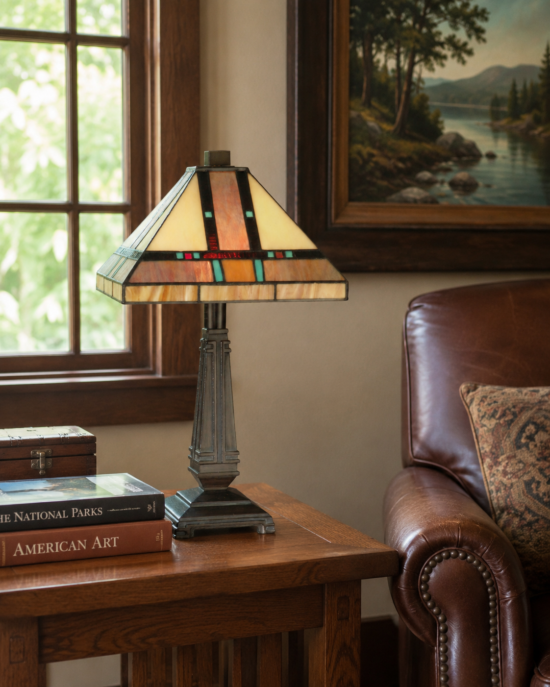 Hyde Park Mission Tiffany Table Lamp
