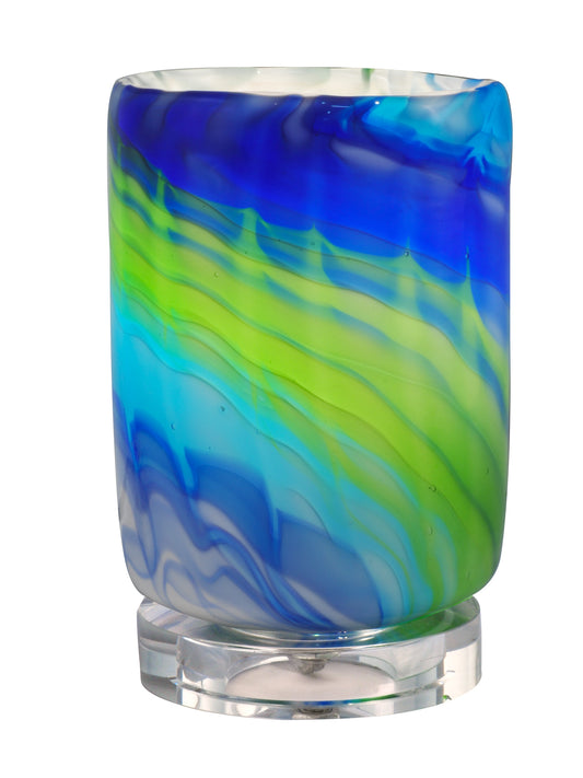 Summerland Hand Blown Art Glass Accent Lamp
