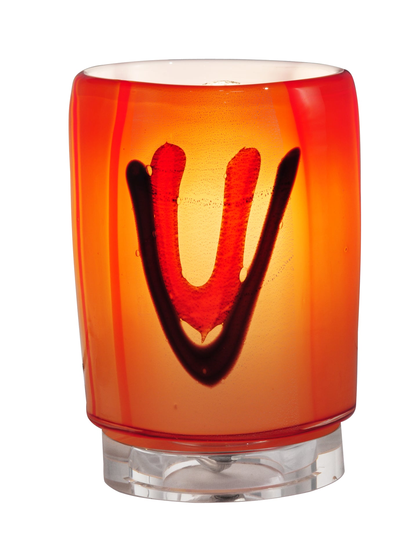 Vicossia Hand Blown Art Glass Accent Lamp