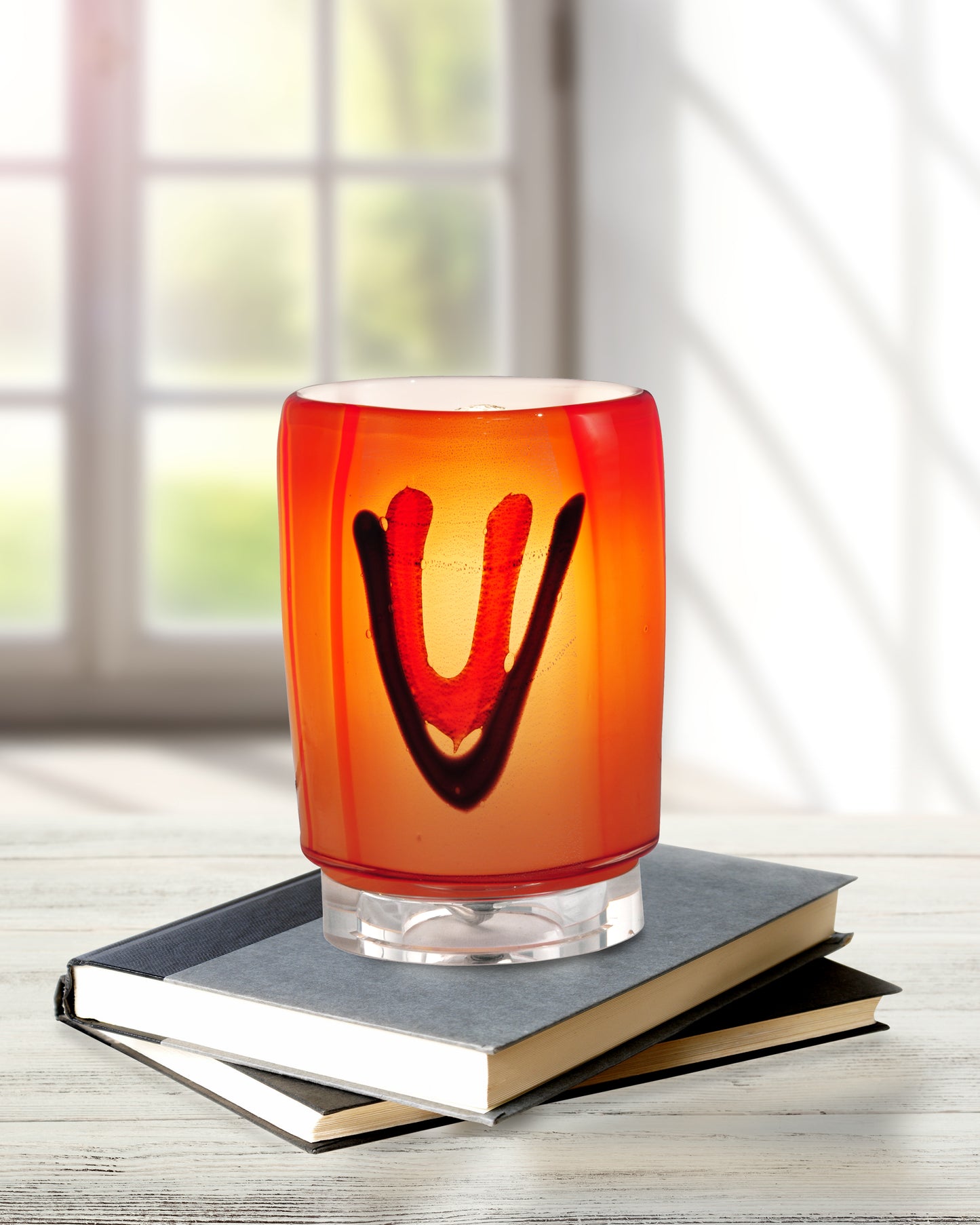 Vicossia Hand Blown Art Glass Accent Lamp