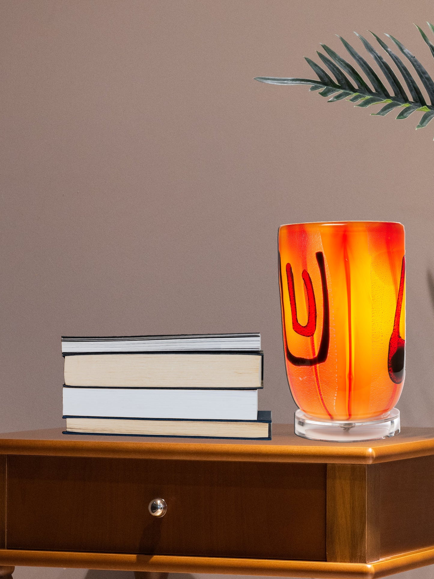 Viscossia Hand Blown Art Glass Accent Lamp
