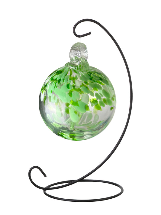 Rainbow Tree of Life 3 Inch Celtic Hand Blown Decorative Glass Ornament with Stand