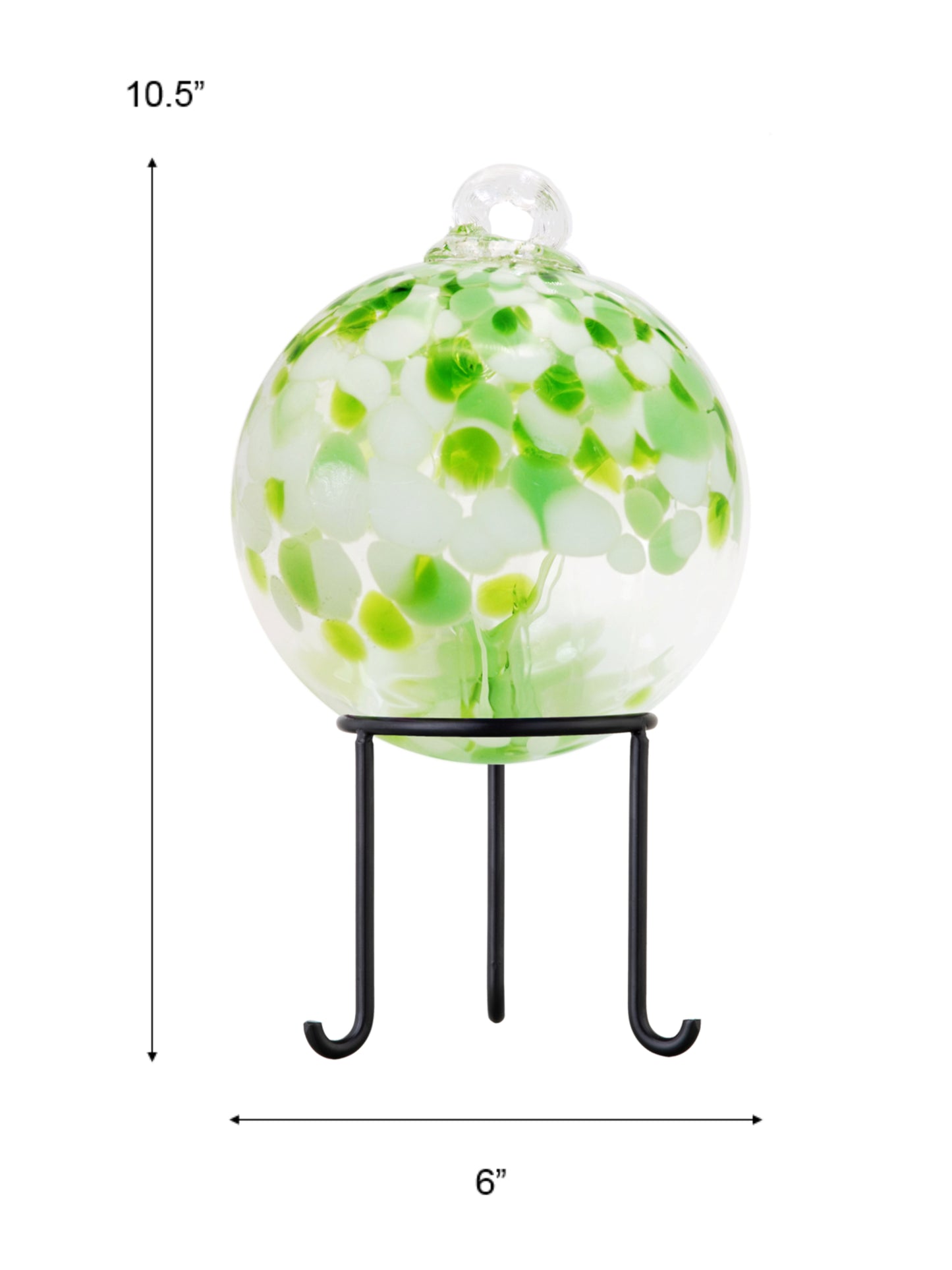Rainbow Tree of Life 6 Inch Celtic Hand Blown Decorative Glass Ornament with Stand