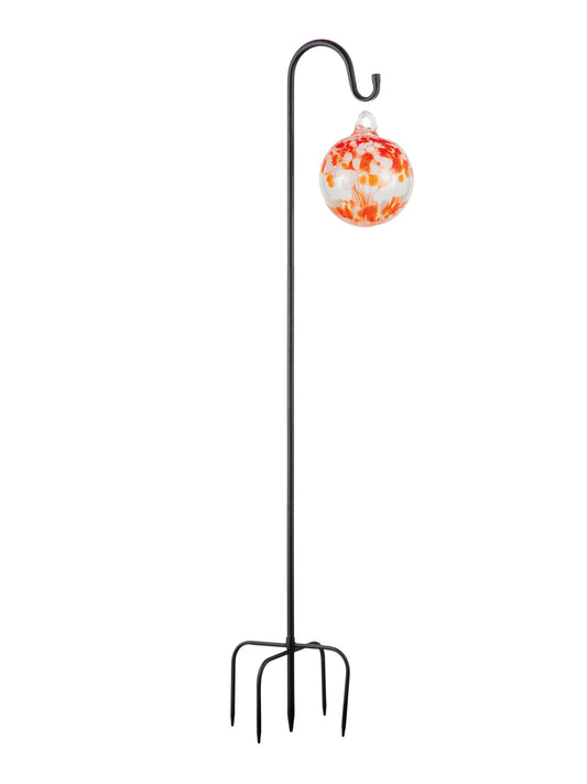 Rainbow Tree of Life 6 Inch Nova Hand Blown Decorative Glass Ornament with Stake