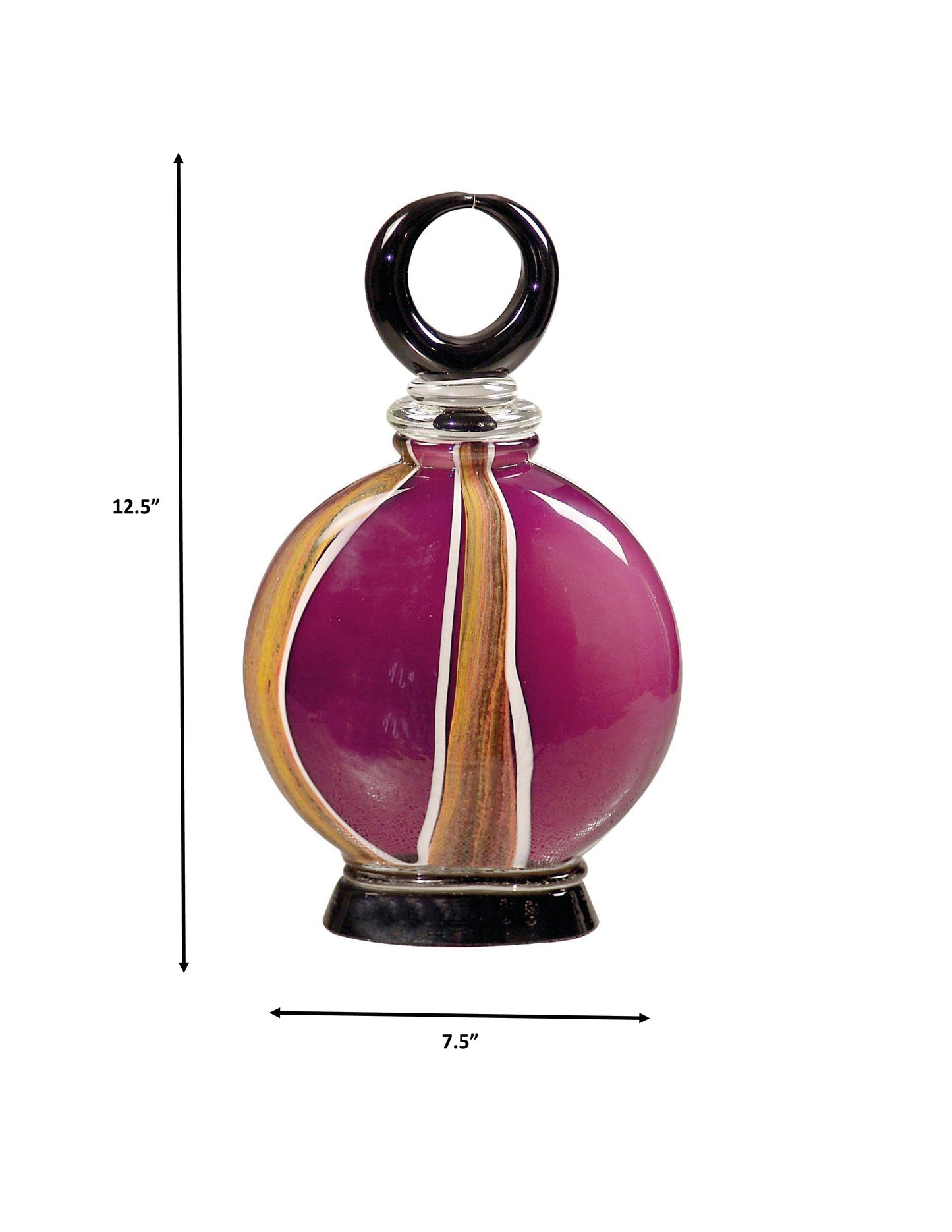 Melrose Handcrafted Art Glass Perfume Bottle