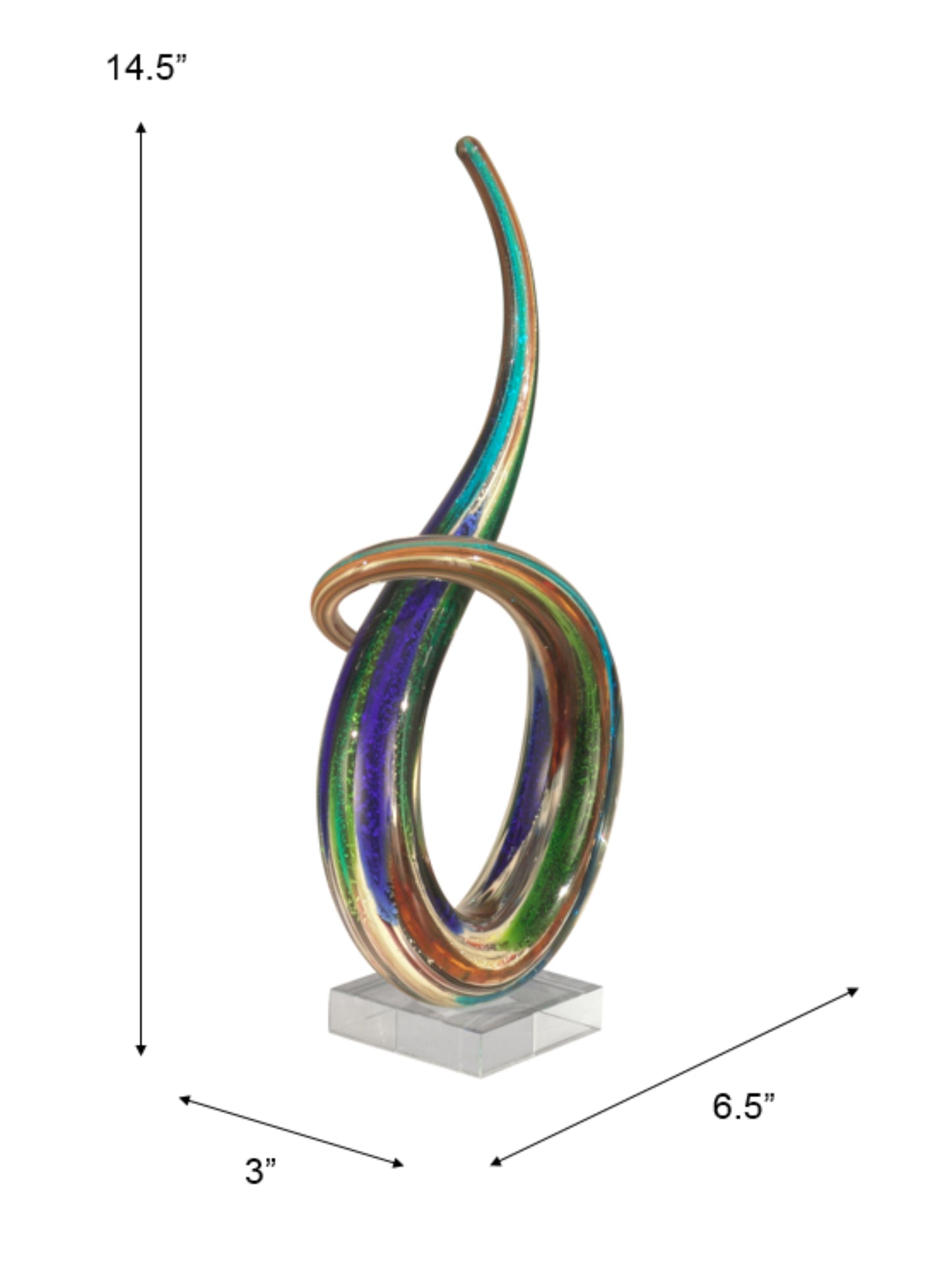 Cieza Handcrafted Art Glass Sculpture