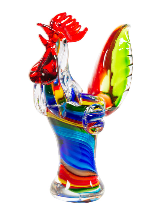 Rooster Handcrafted Art Glass Figurine