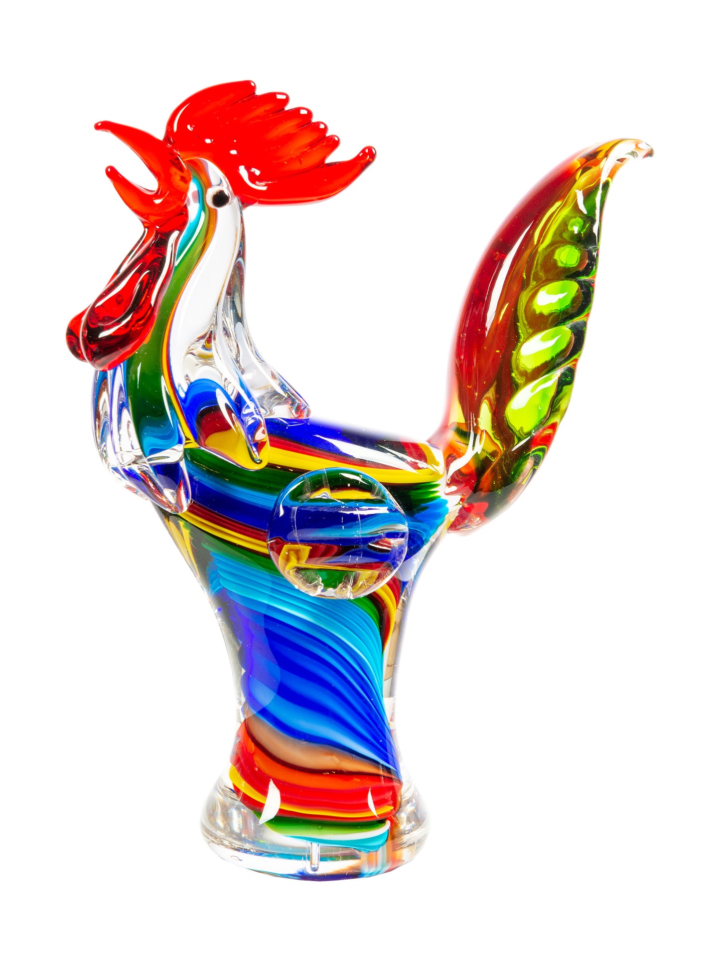 Rooster Handcrafted Art Glass Figurine