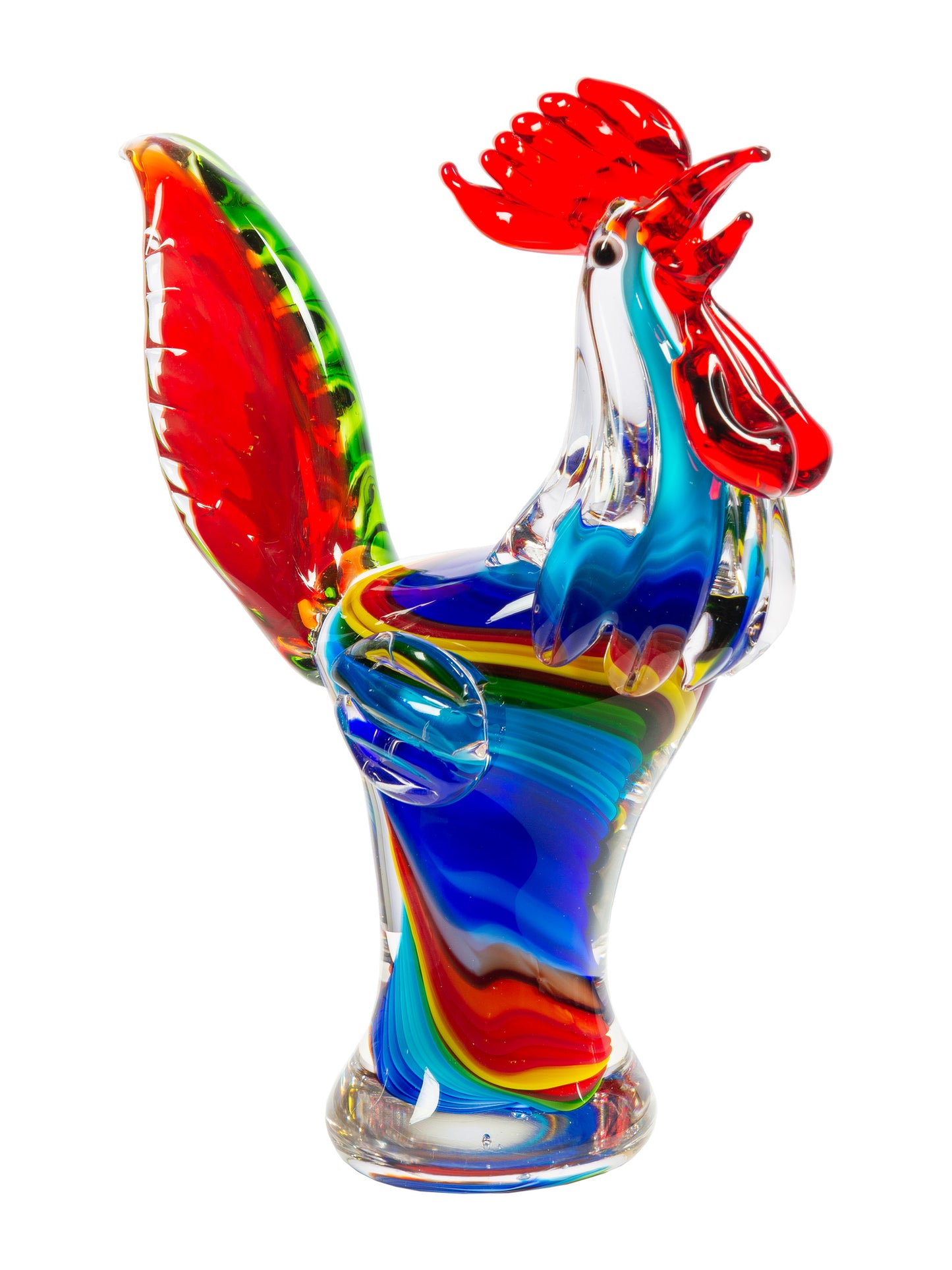 Rooster Handcrafted Art Glass Figurine