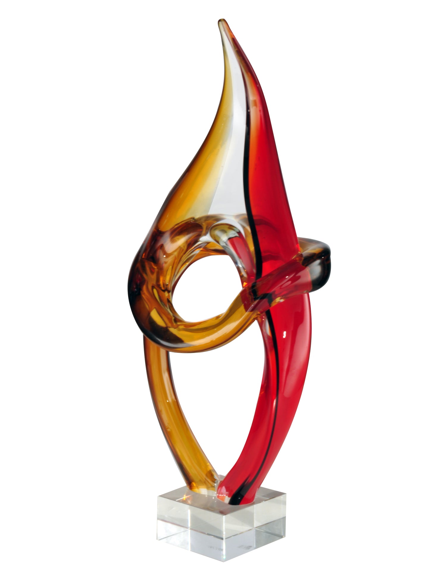 Paglia Hand Blown Art Glass Sculpture