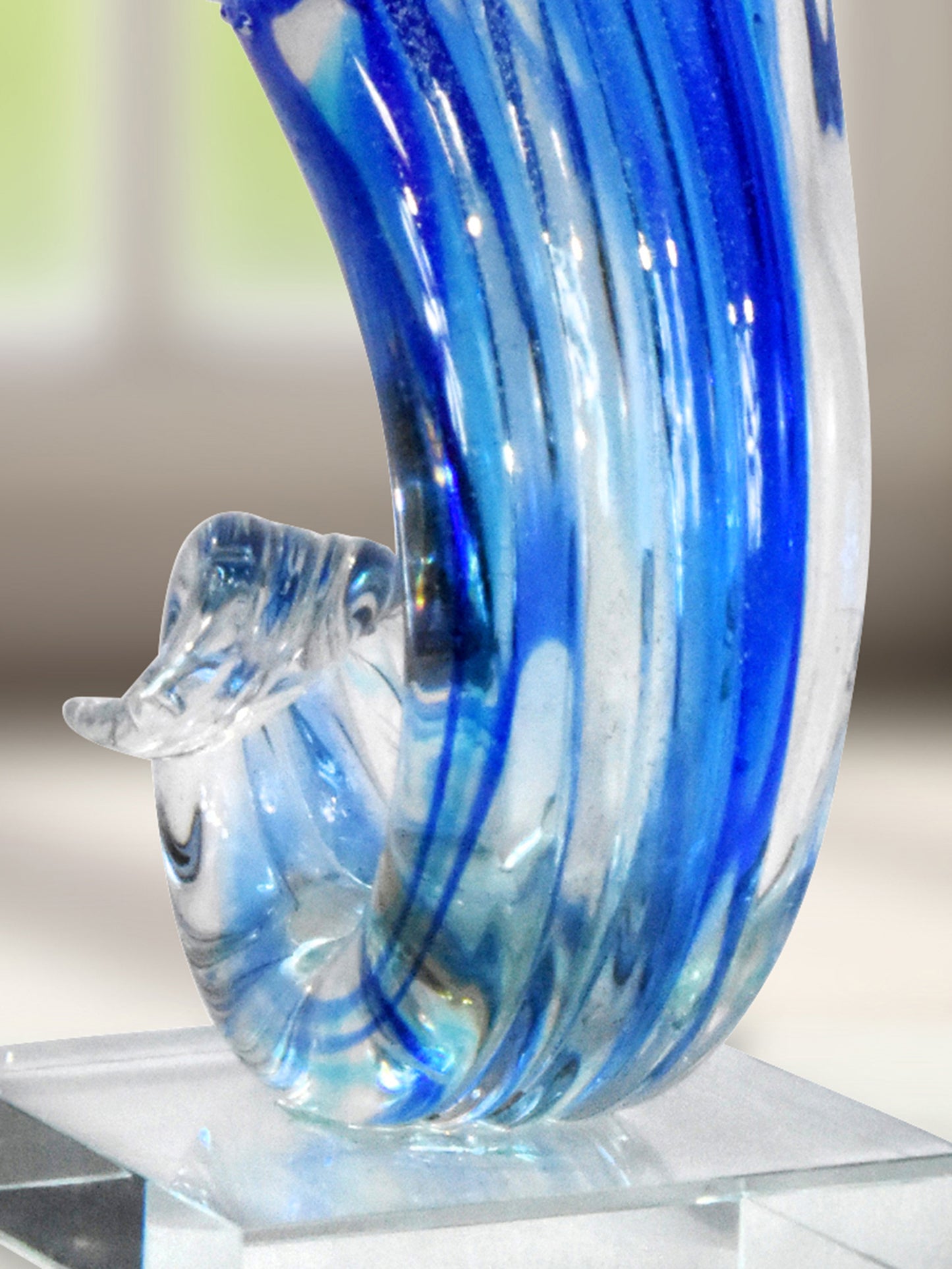 Pacific Wave Handcrafted Art Glass Sculpture