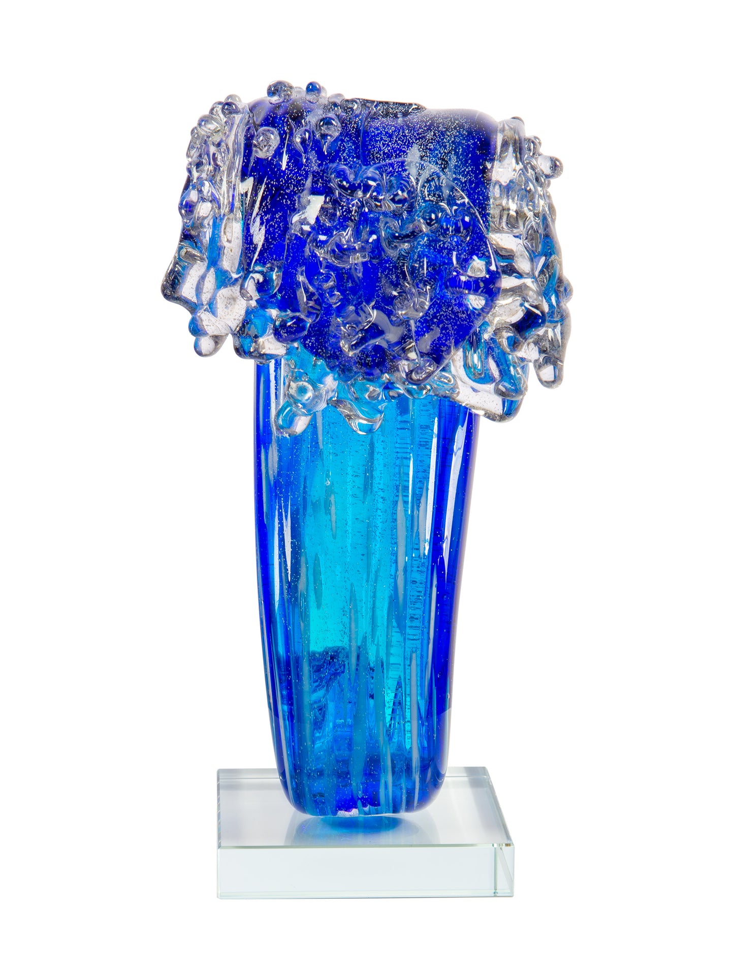 Pacific Wave Handcrafted Art Glass Sculpture
