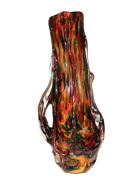 Rainier Lava Hand Blown Art Glass Vase