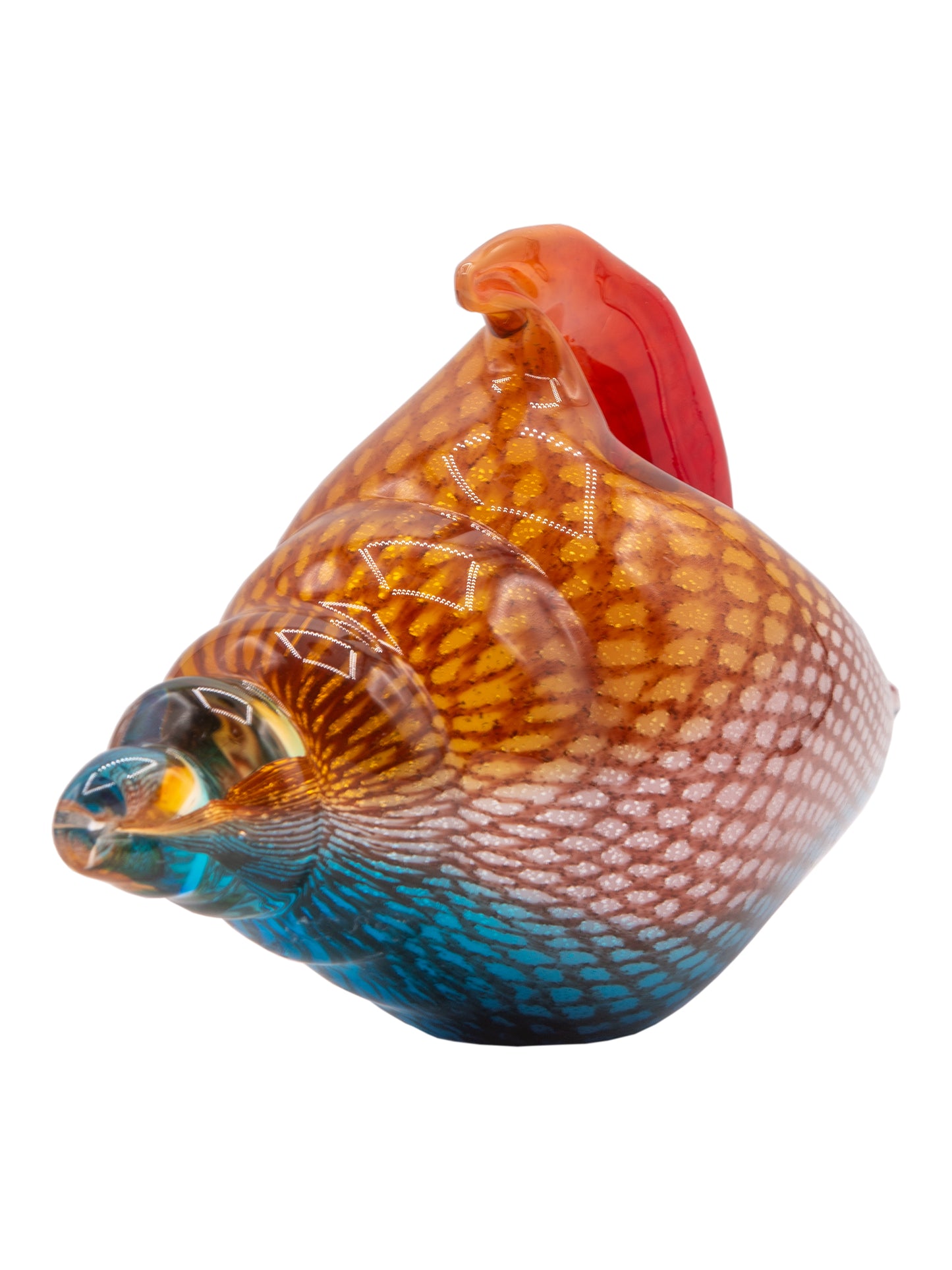 Oceanside Seashell Handcrafted Art Glass Figurine
