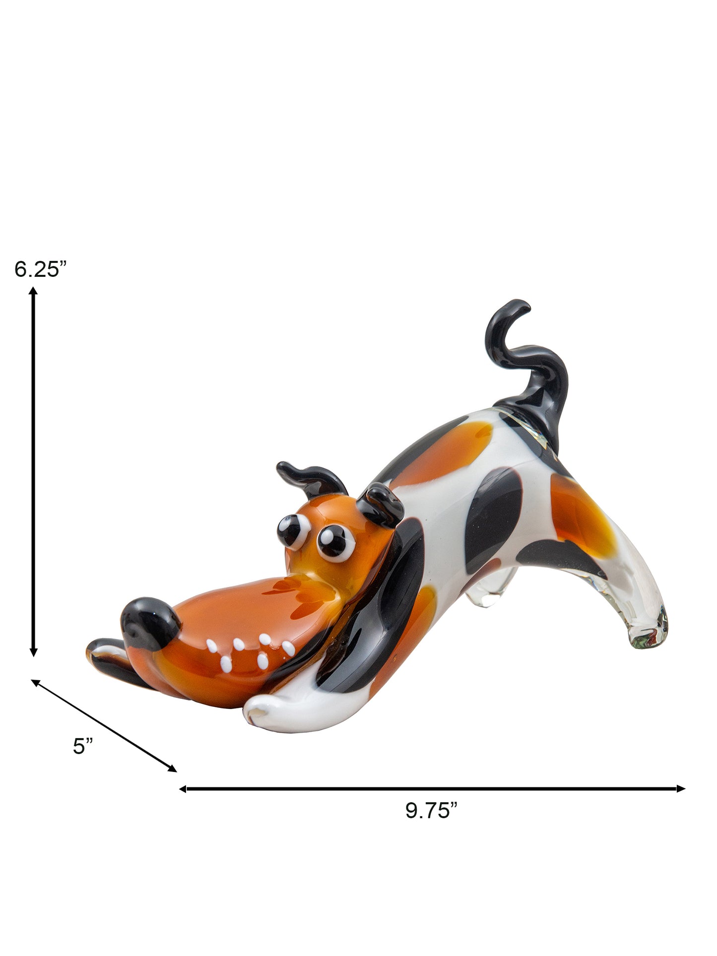 Zainy Dog Handcrafted Art Glass Figurine
