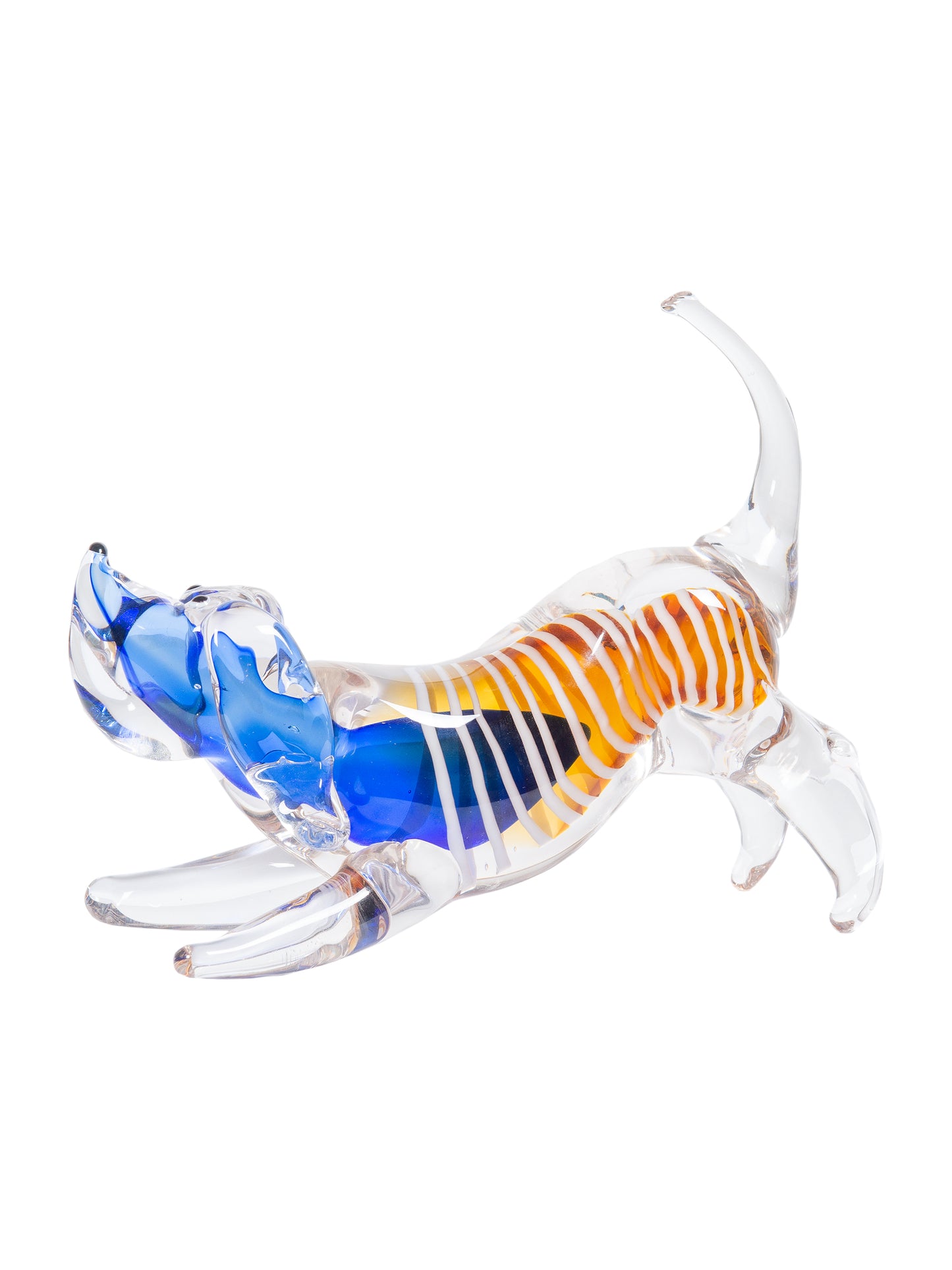 Joey Dog Handcrafted Art Glass Figurine