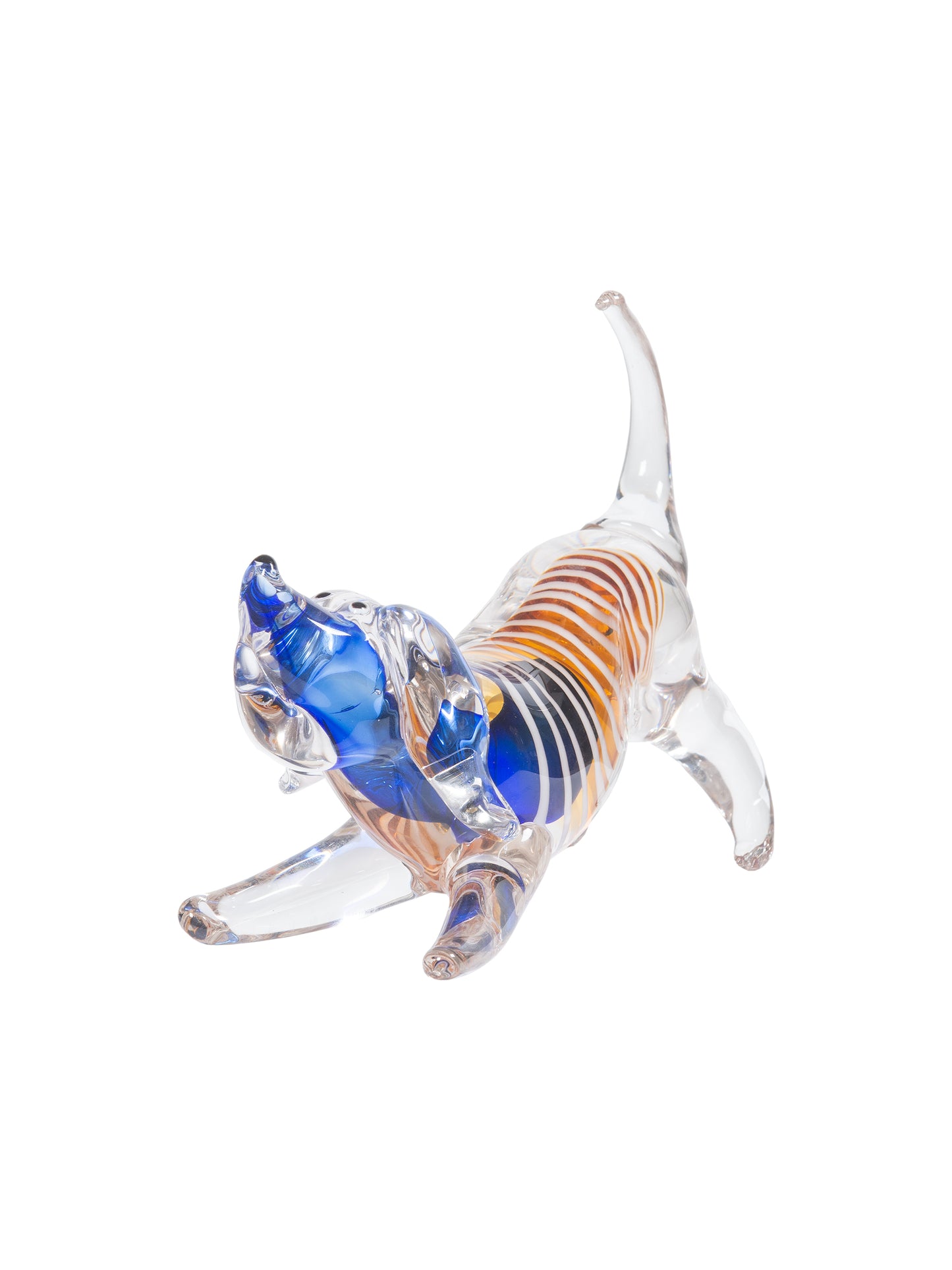 Joey Dog Handcrafted Art Glass Figurine