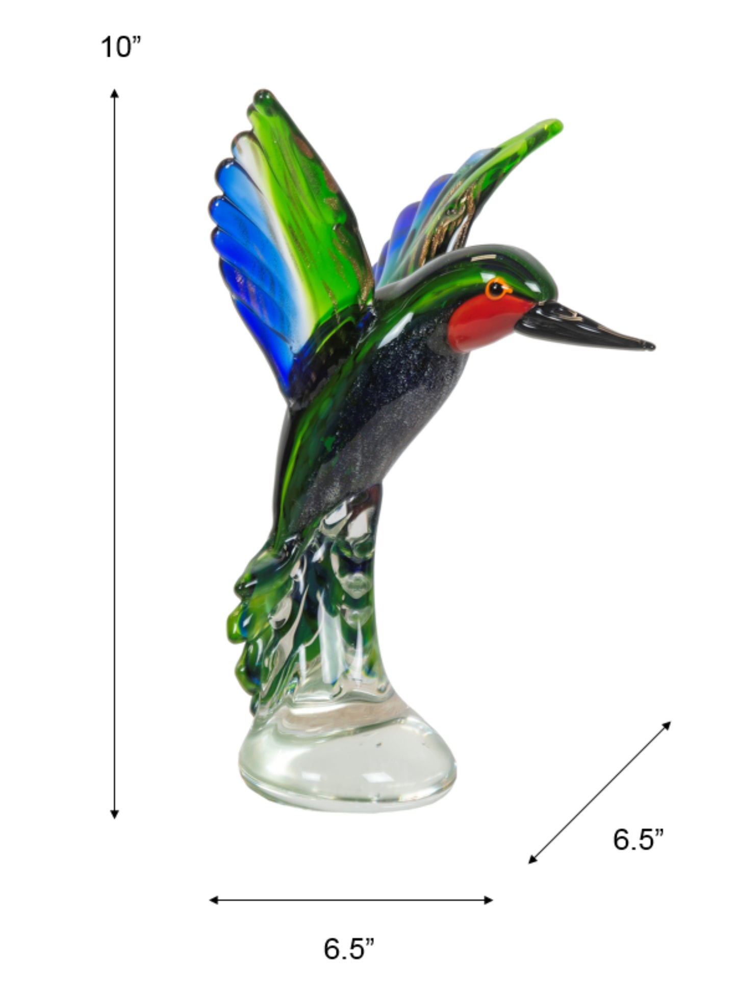Hummingbird Handcrafted Art Glass Figurine