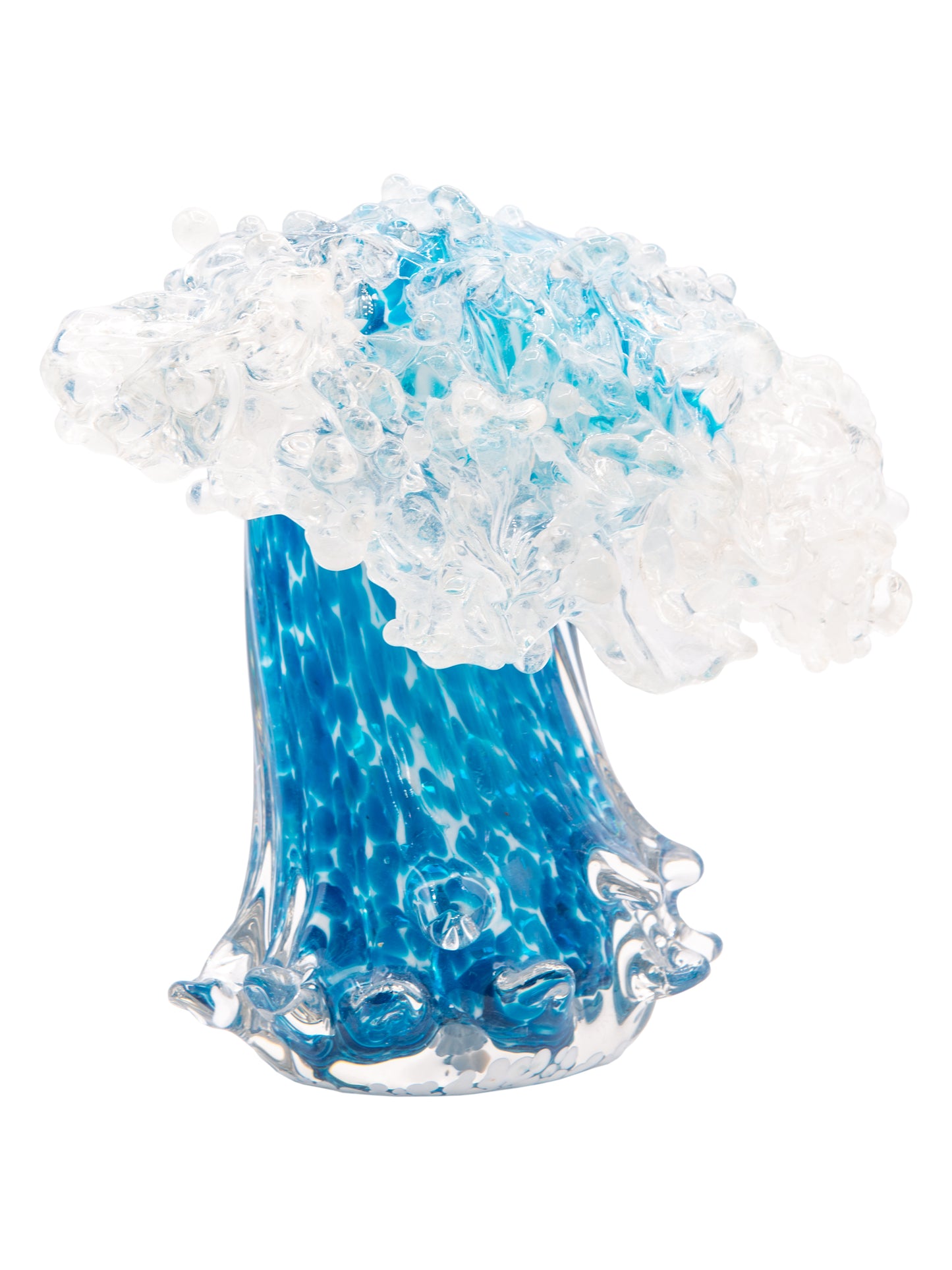 Laguna Wave Handcrafted Art Glass Sculpture