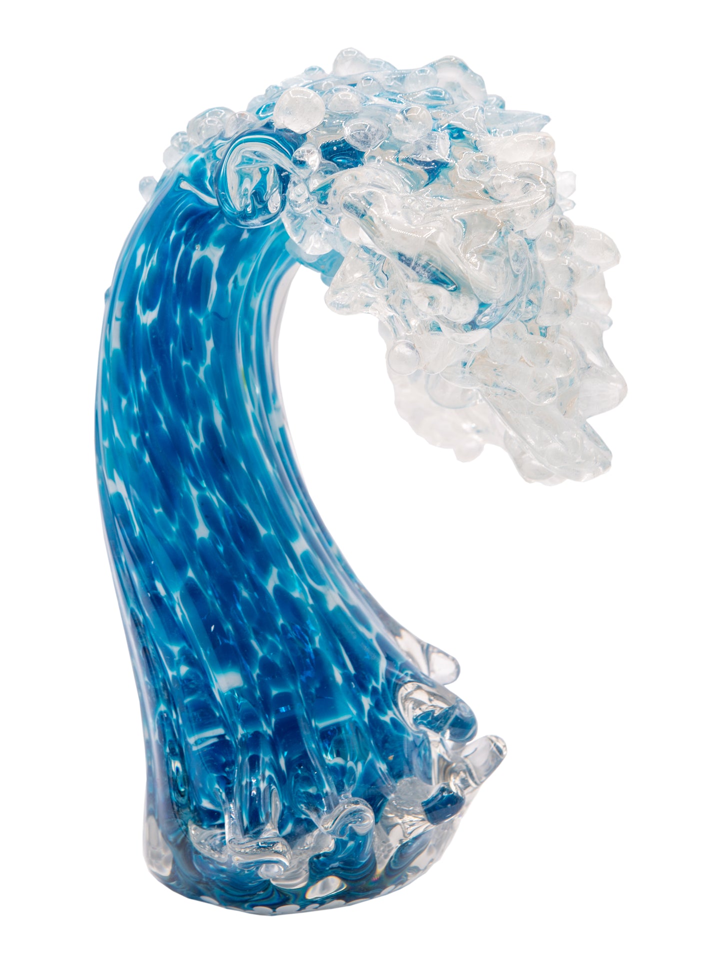 Laguna Wave Handcrafted Art Glass Sculpture