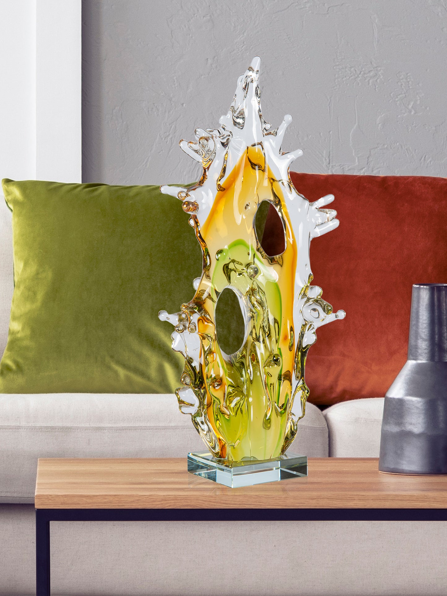 Mauna Kea Handcrafted Art Glass Sculpture