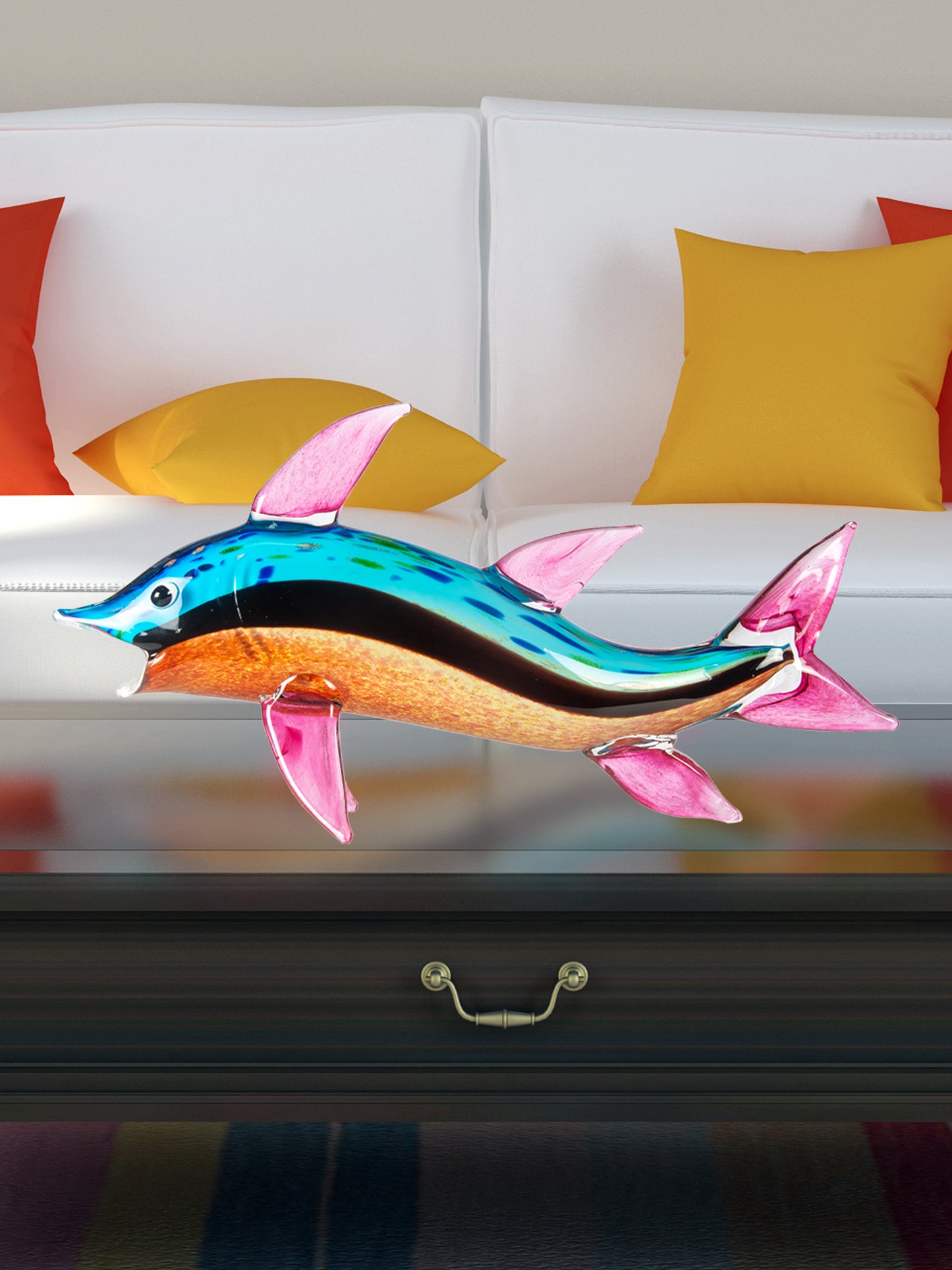 Akala Handcrafted Art Glass Fish Figurine