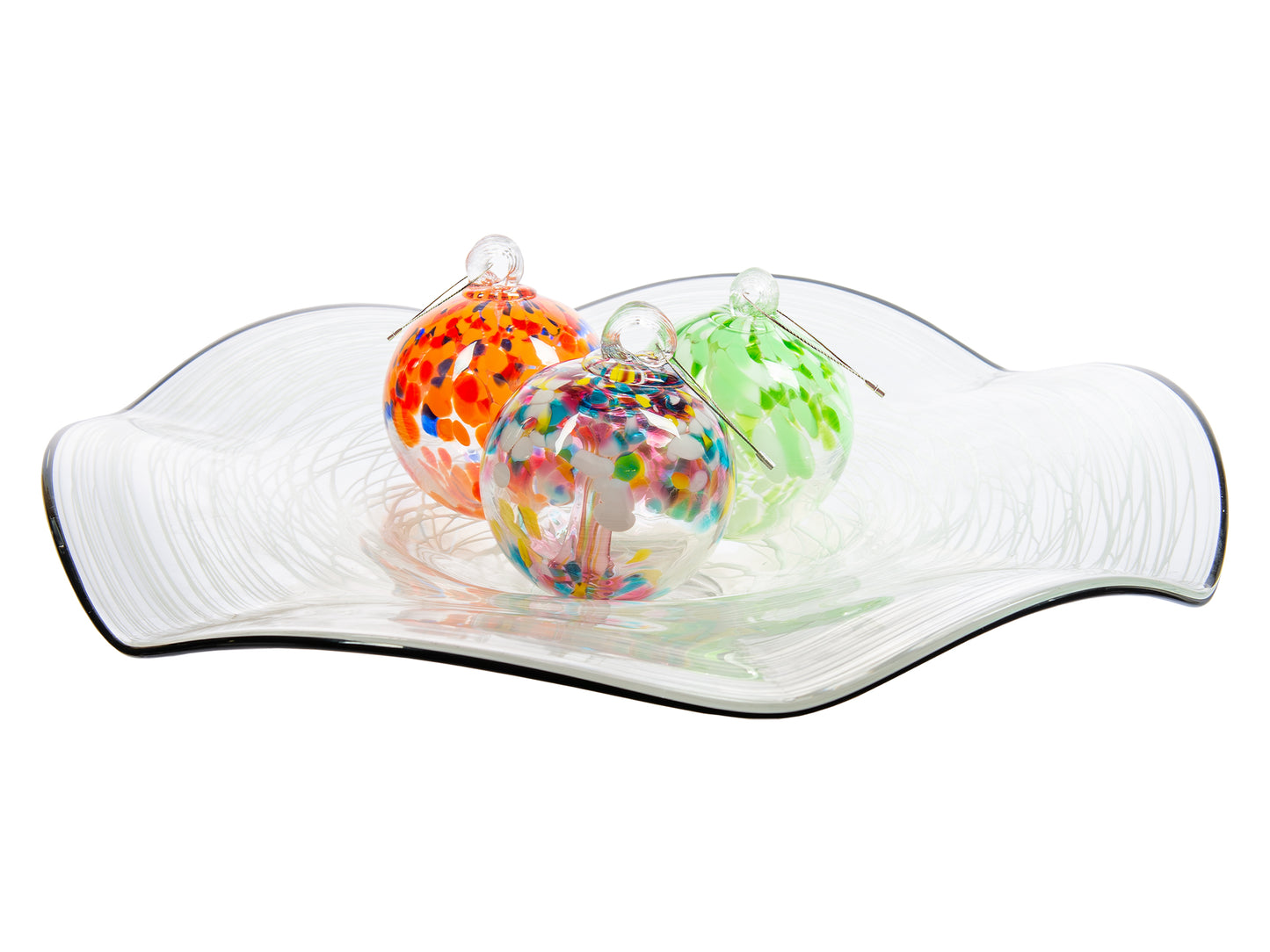 Rainbow Tree of Life Spring 4 Inch Hand Blown Decorative Glass Ornament