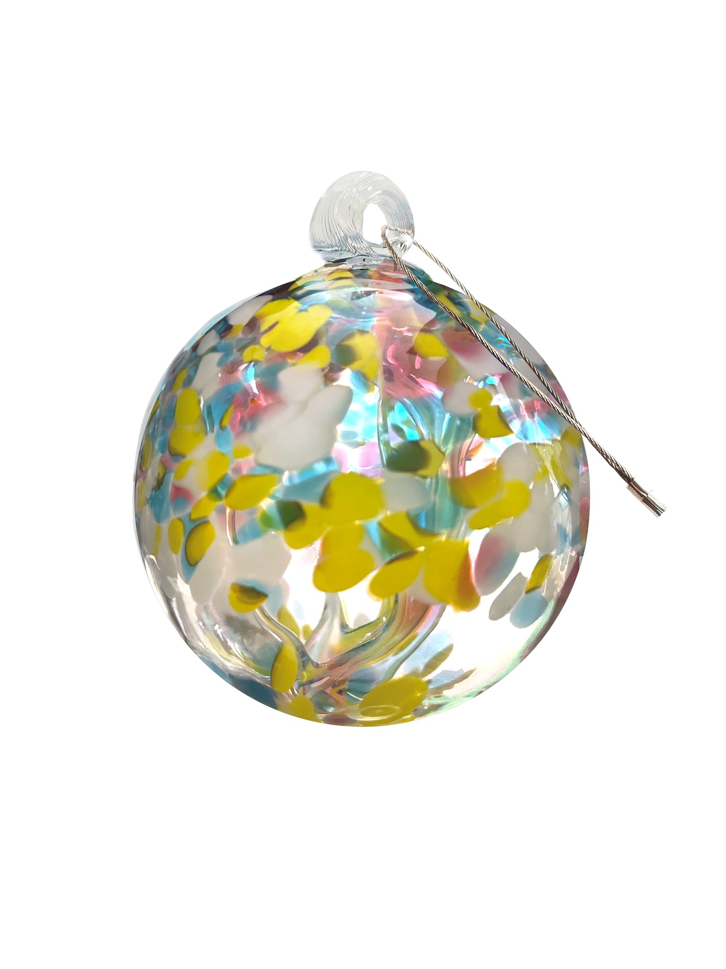 Rainbow Tree of Life Spring 4 Inch Hand Blown Decorative Glass Ornament