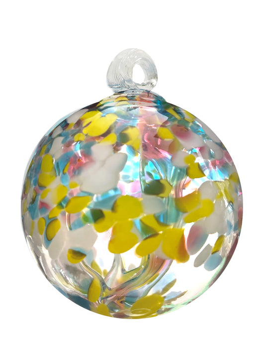 Rainbow Tree of Life Spring 6 Inch Hand Blown Decorative Glass Ornament