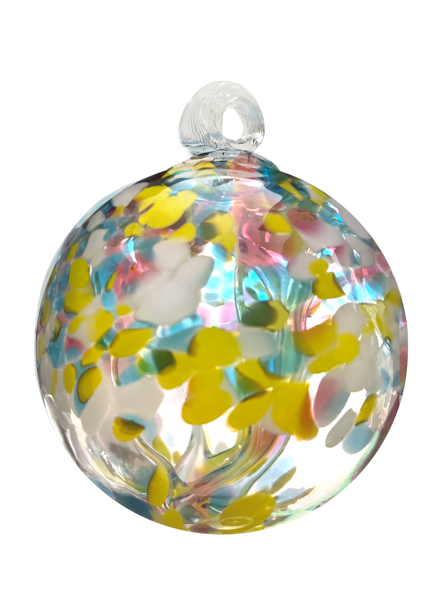 Rainbow Tree of Life Spring 6 Inch Hand Blown Decorative Glass Ornament