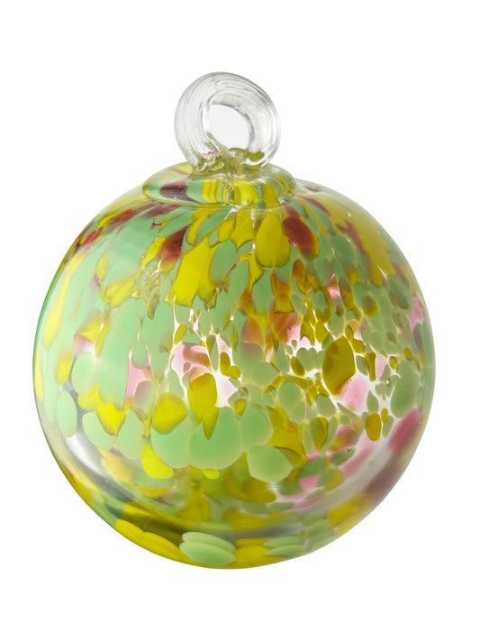 Rainbow Tree of Life Blossom 6 Inch Hand Blown Decorative Glass Ornament