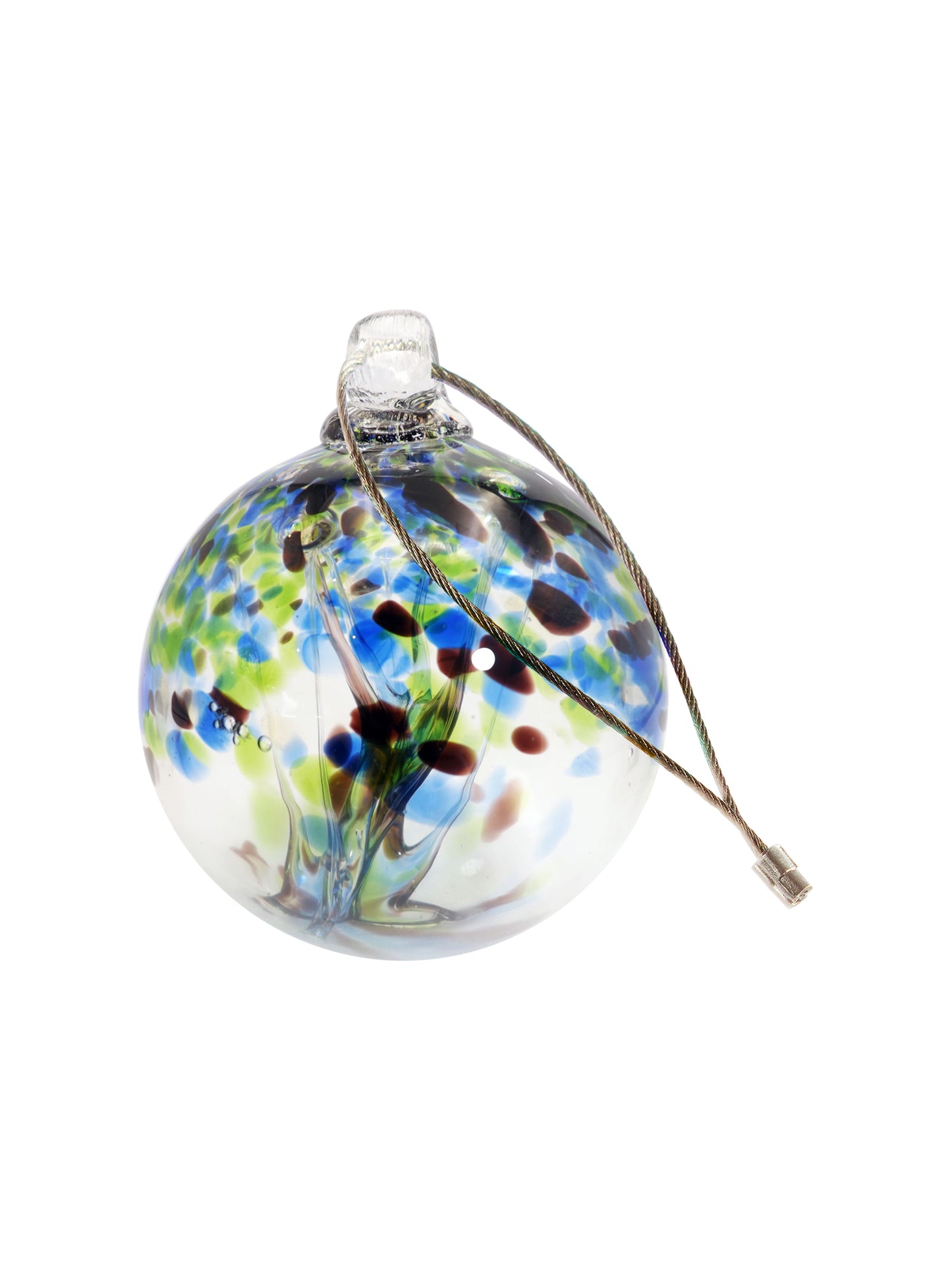 Rainbow Tree of Life Mystic 4 Inch Hand Blown Decorative Glass Ornament