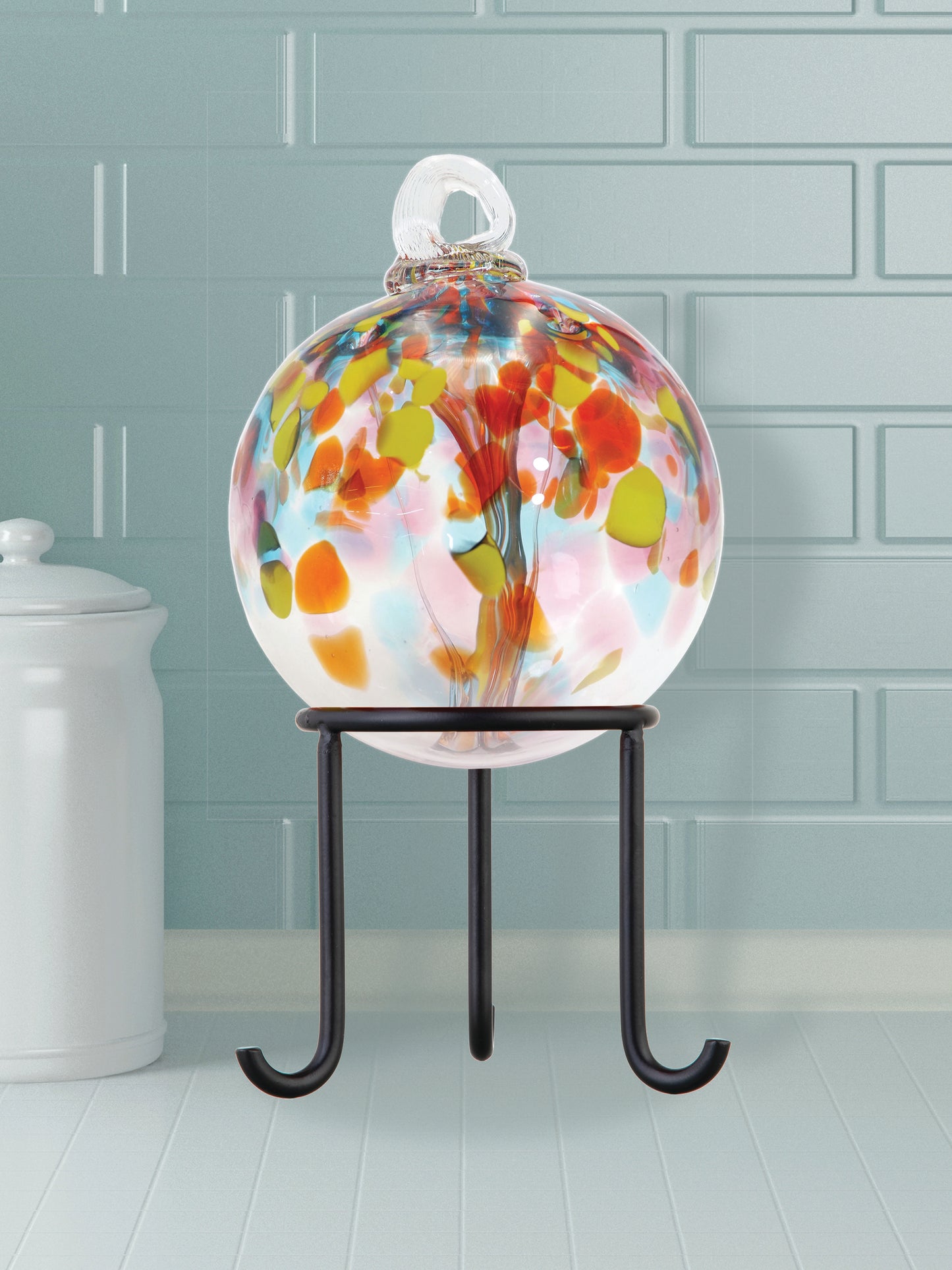 Rainbow Tree of Life Eden 3 Inch Hand Blown Decorative Glass Ornament