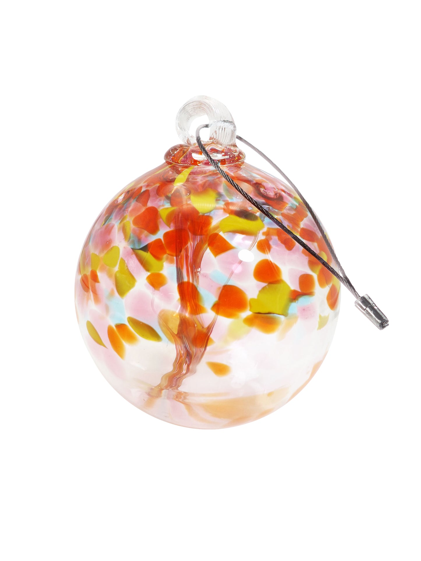 Rainbow Tree of Life Eden 6 Inch Hand Blown Decorative Glass Ornament