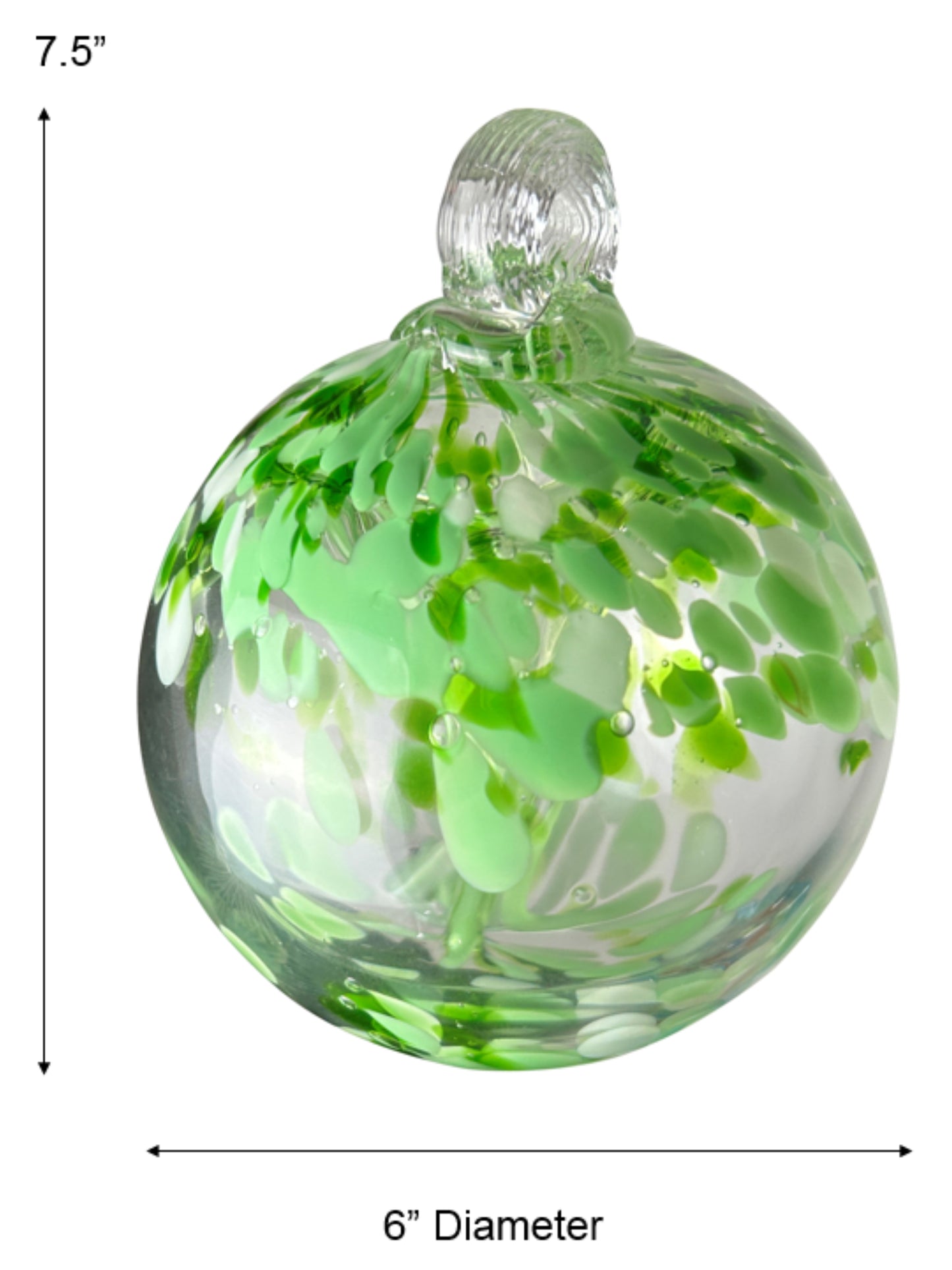 Rainbow Tree of Life Celtic 6 Inch Hand Blown Decorative Glass Ornament