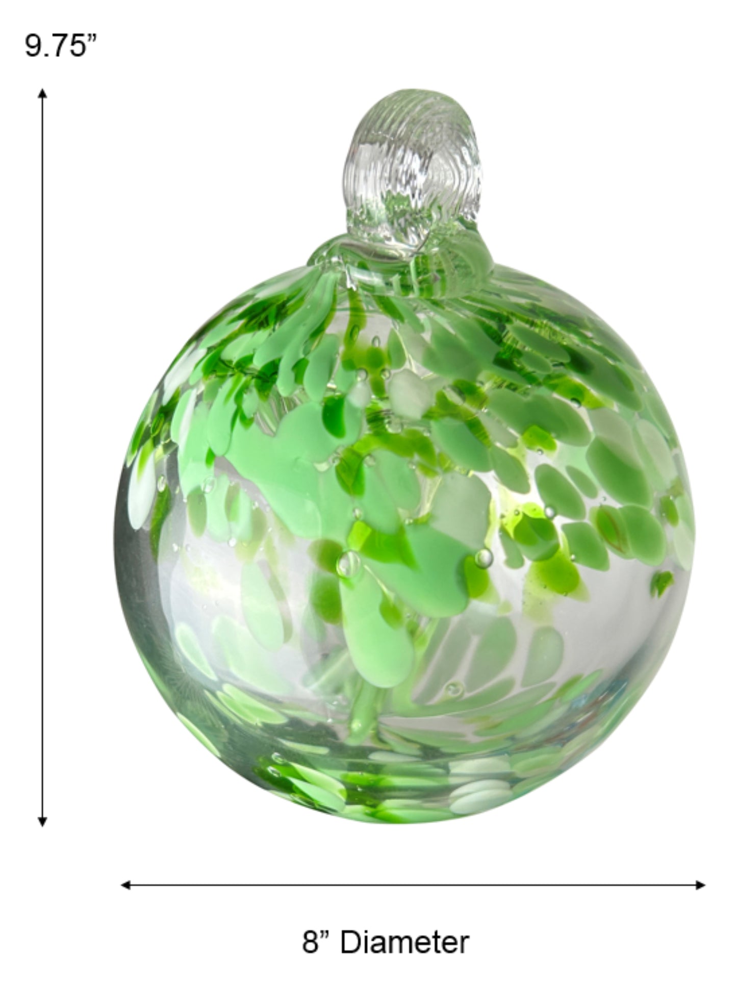 Rainbow Tree of Life Celtic 8 Inch Hand Blown Decorative Glass Ornament