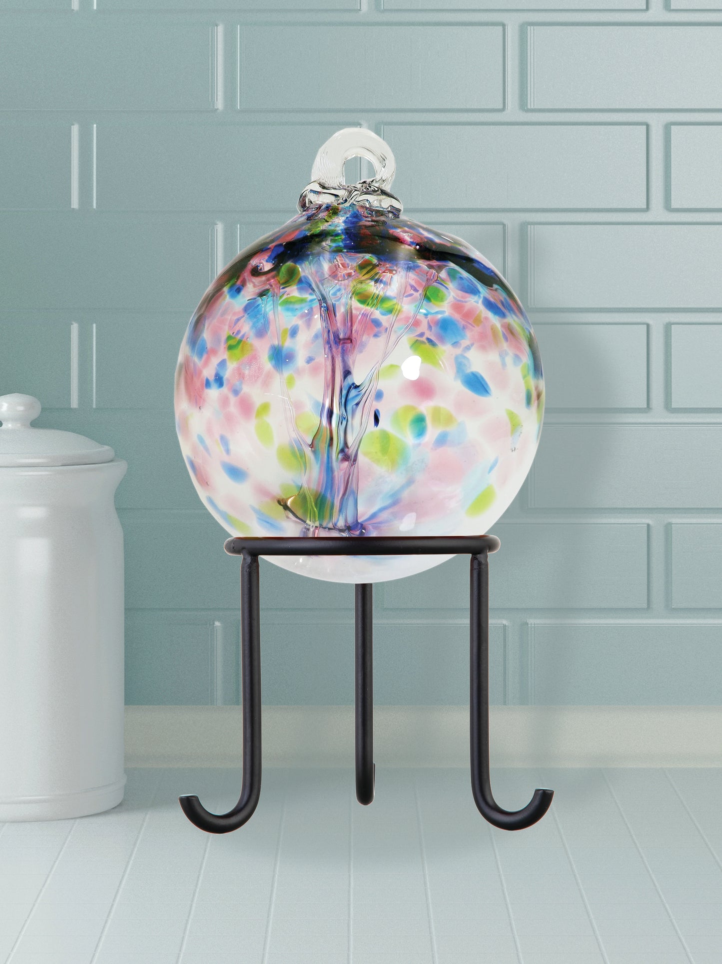 Rainbow Tree of Life Hope 3 Inch Hand Blown Decorative Glass Ornament