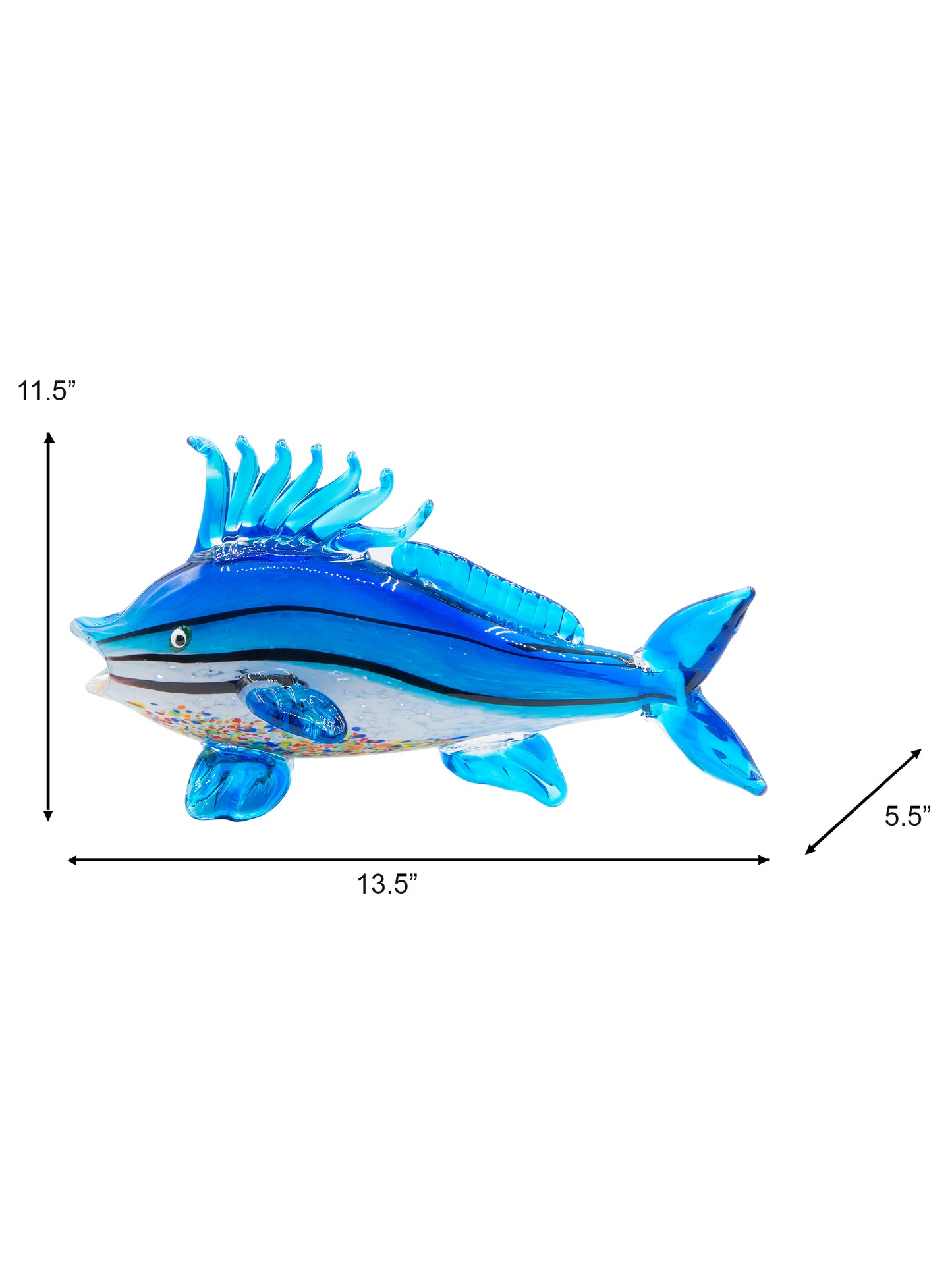 Coronado Fish Handcrafted Art Glass Figurine