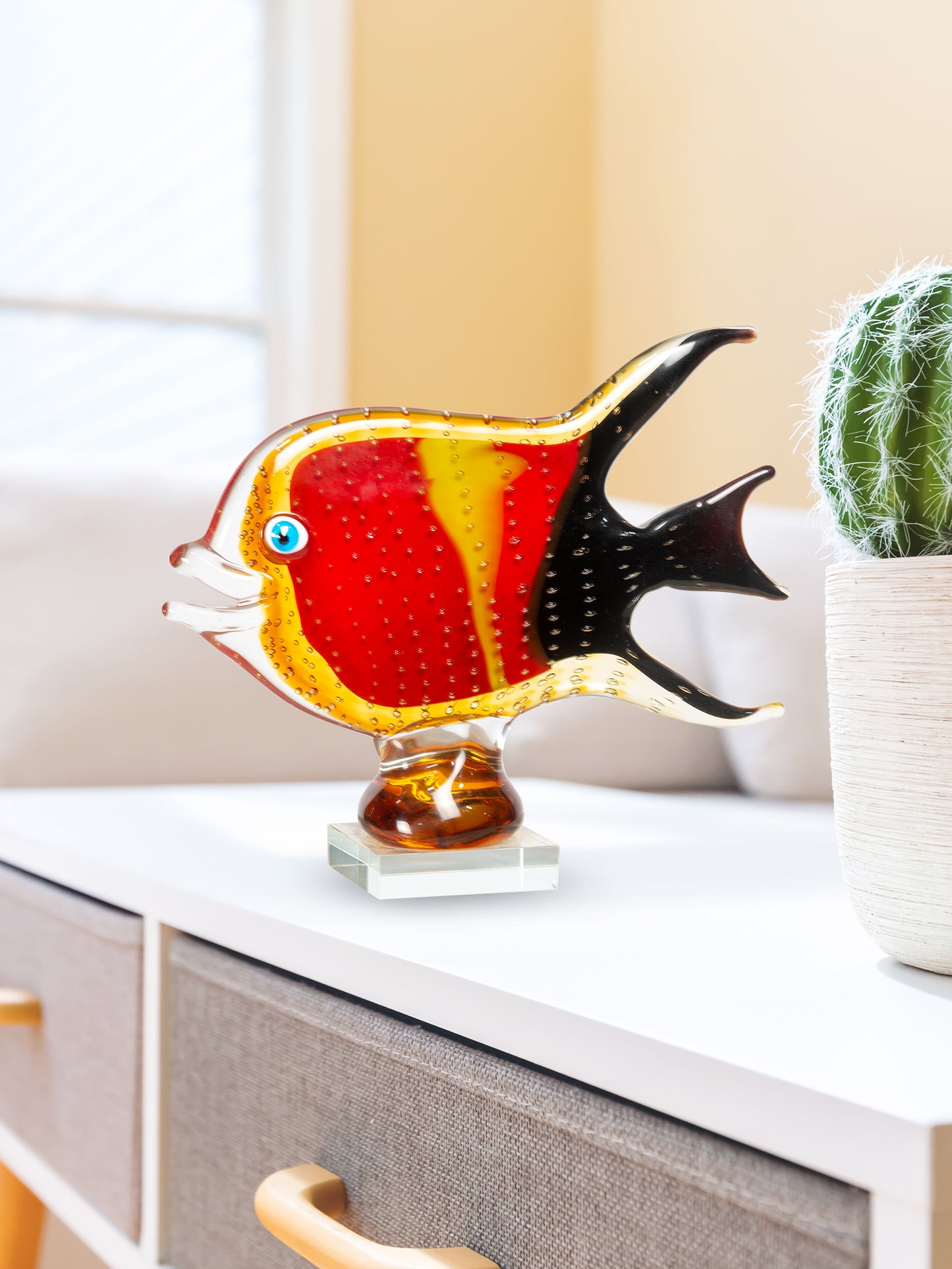 Bora Fish Handcrafted Art Glass Figurine